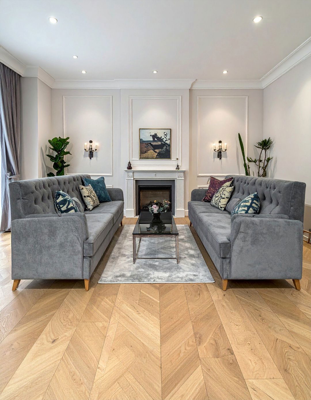 Living Room with a Symmetrical Furniture Layout - 40 Living Room Decor Ideas for a Cozy and Chic Space