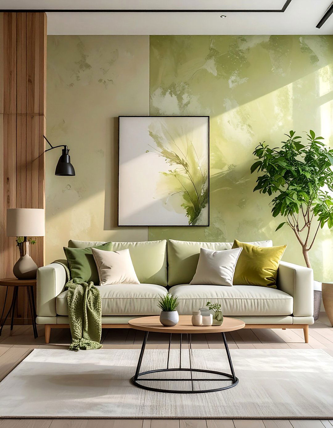 Living Room with a Textured Accent Wall - 40 Living Room Decor Ideas for a Cozy and Chic Space