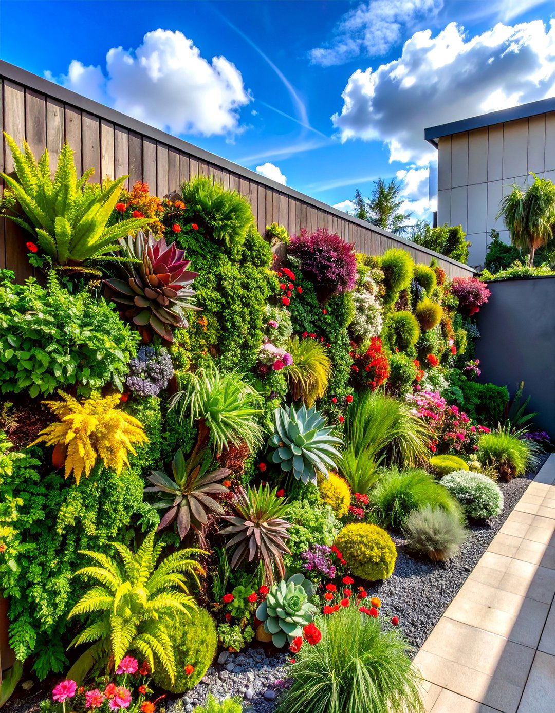 Living Wall Garden Fence - 40 Garden Fence Ideas to Enhance Your Outdoor Space