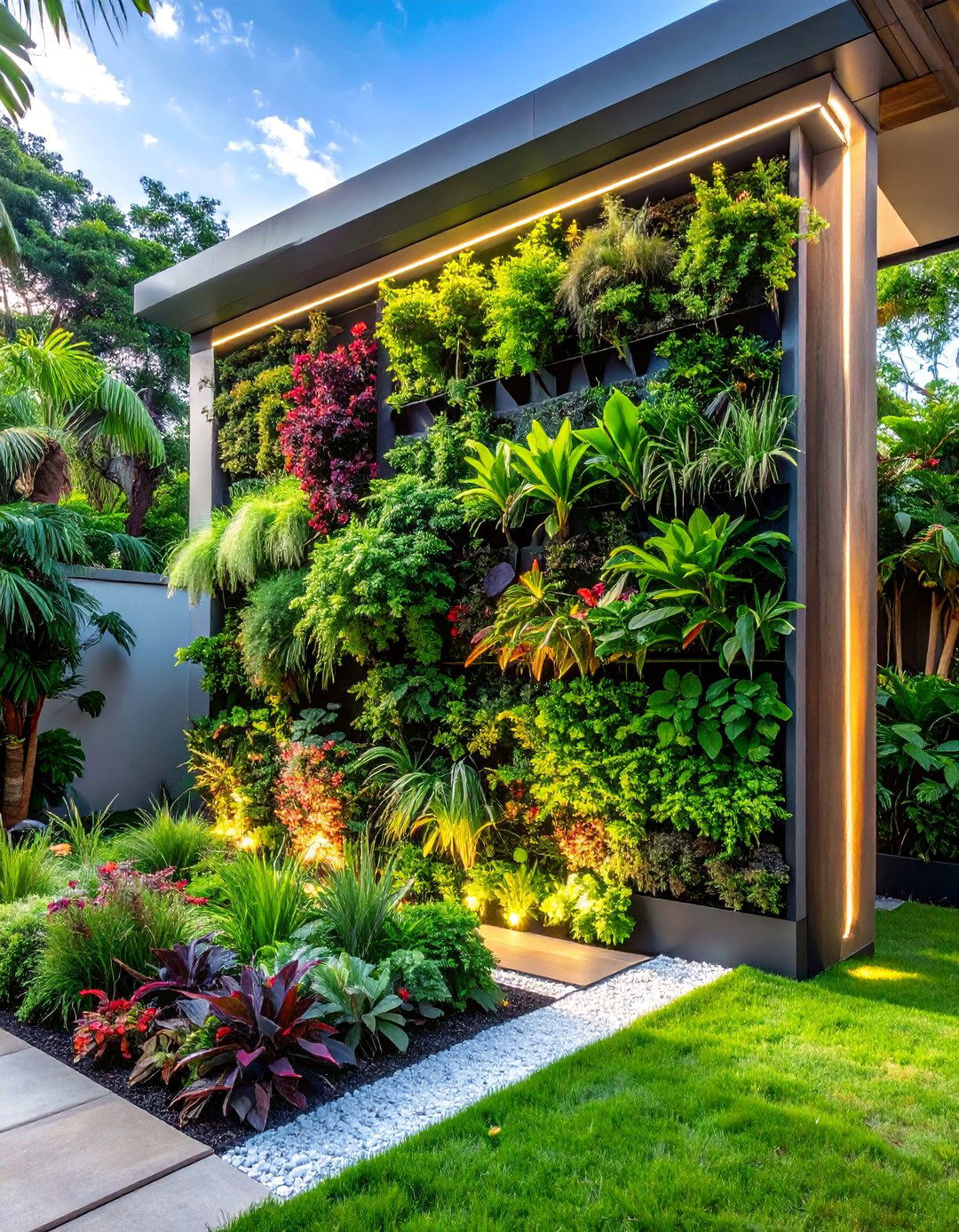 Living Wall Vertical Gardens - 30 Luxury Garden Design Ideas for a Stunning Outdoor Space