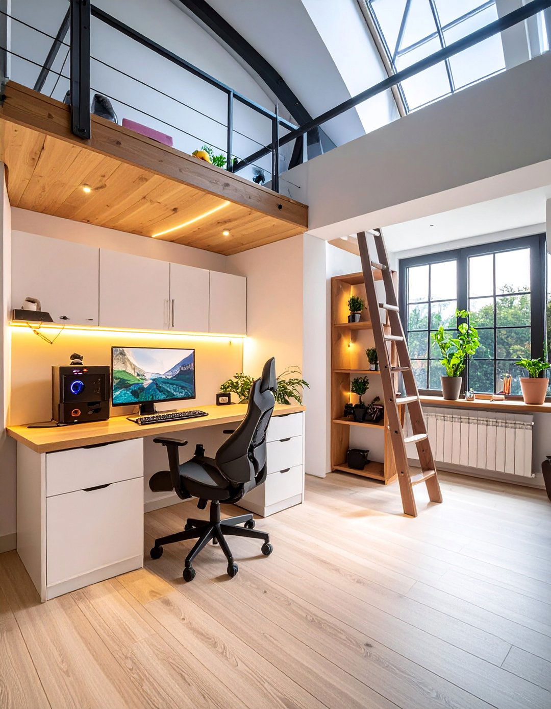 Loft Gaming Haven - 25 Small Game Room Ideas for Fun and Functionality