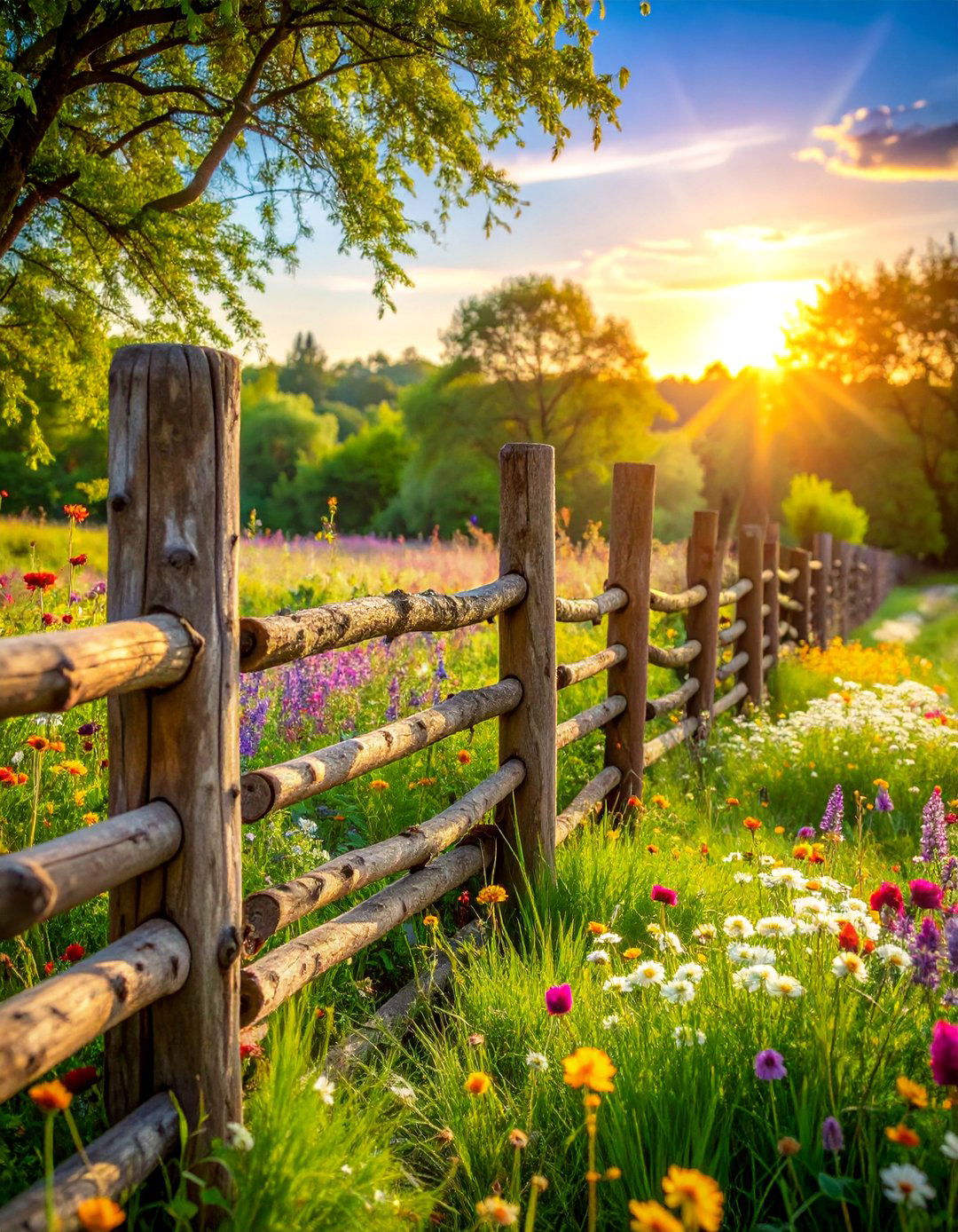 Log and Branch Fence - 25 Decorative Fence Ideas to Enhance Your Outdoor Space