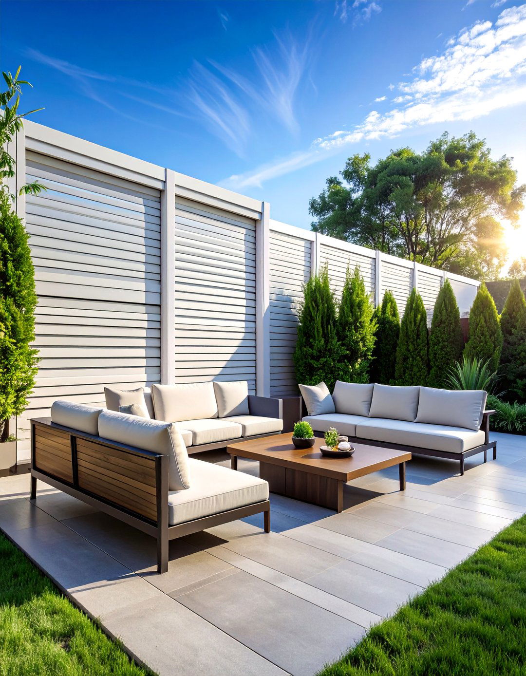 Louvered Panel Fence - 25 Decorative Fence Ideas to Enhance Your Outdoor Space