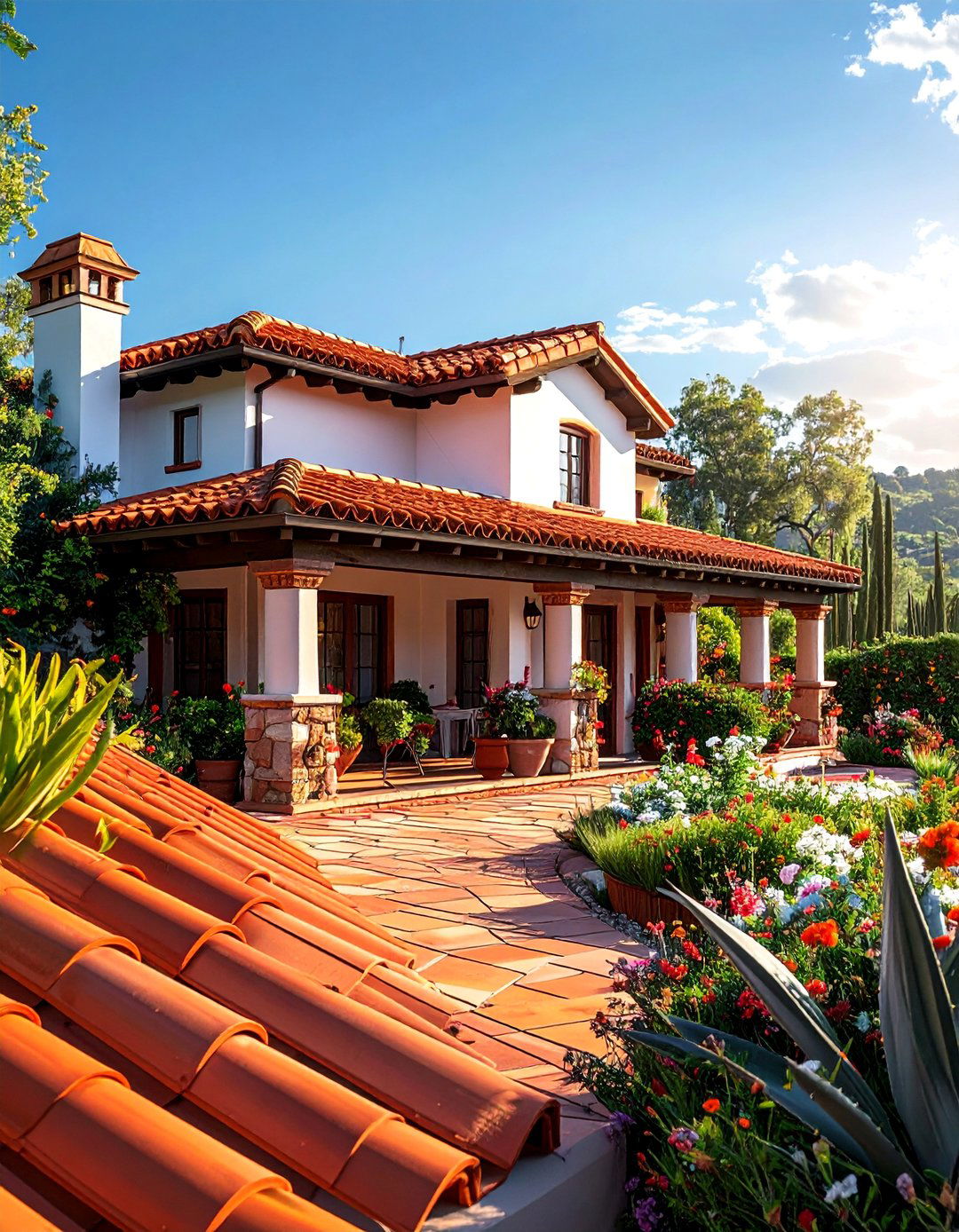 Low Pitched Roof Spanish Bungalow Exterior - 25 Spanish Bungalow Exterior Ideas for Timeless Appeal