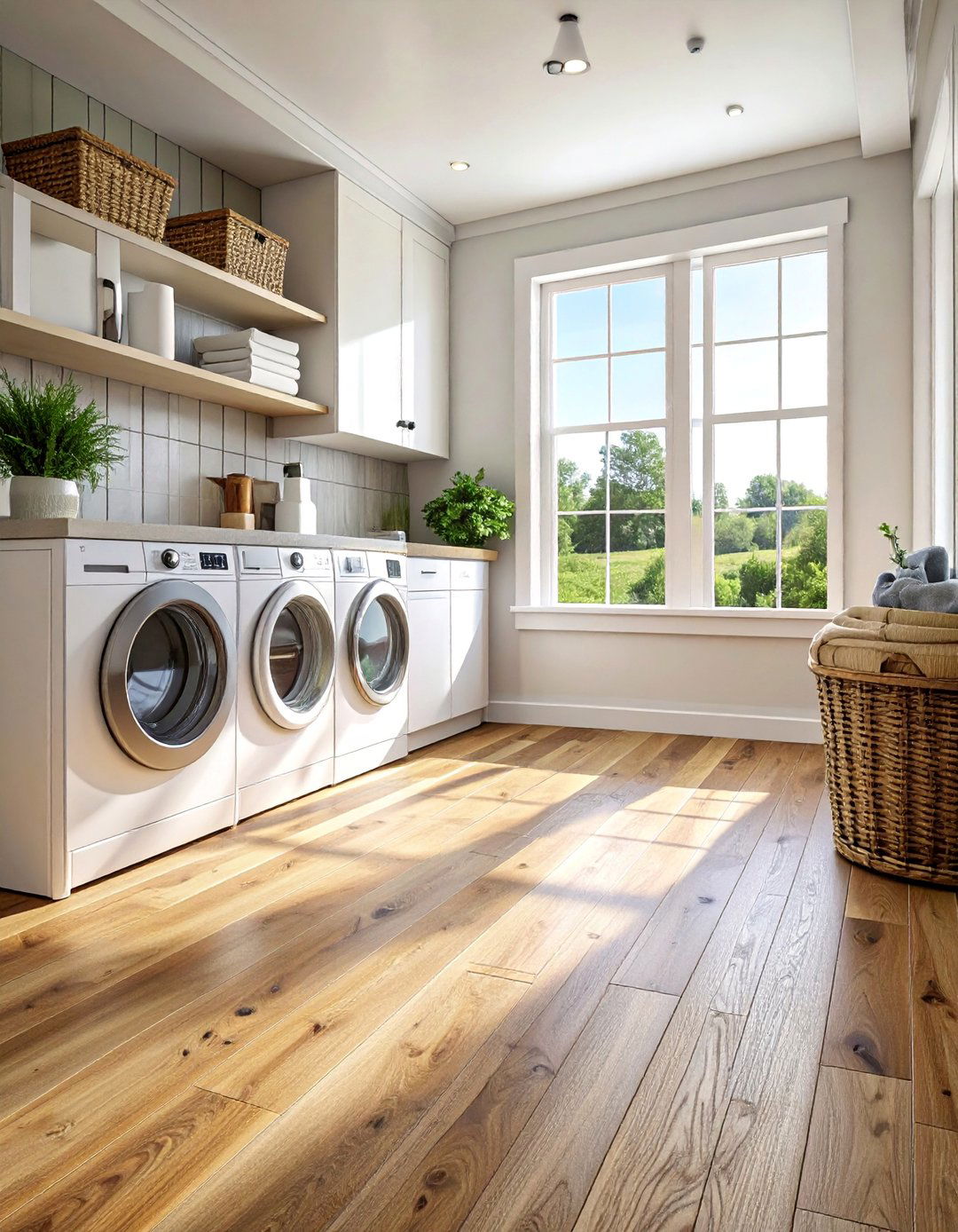 Luxury Vinyl Plank LVP Wood Look Flooring - 40 Farmhouse Flooring Ideas to Enhance Your Home's Charm
