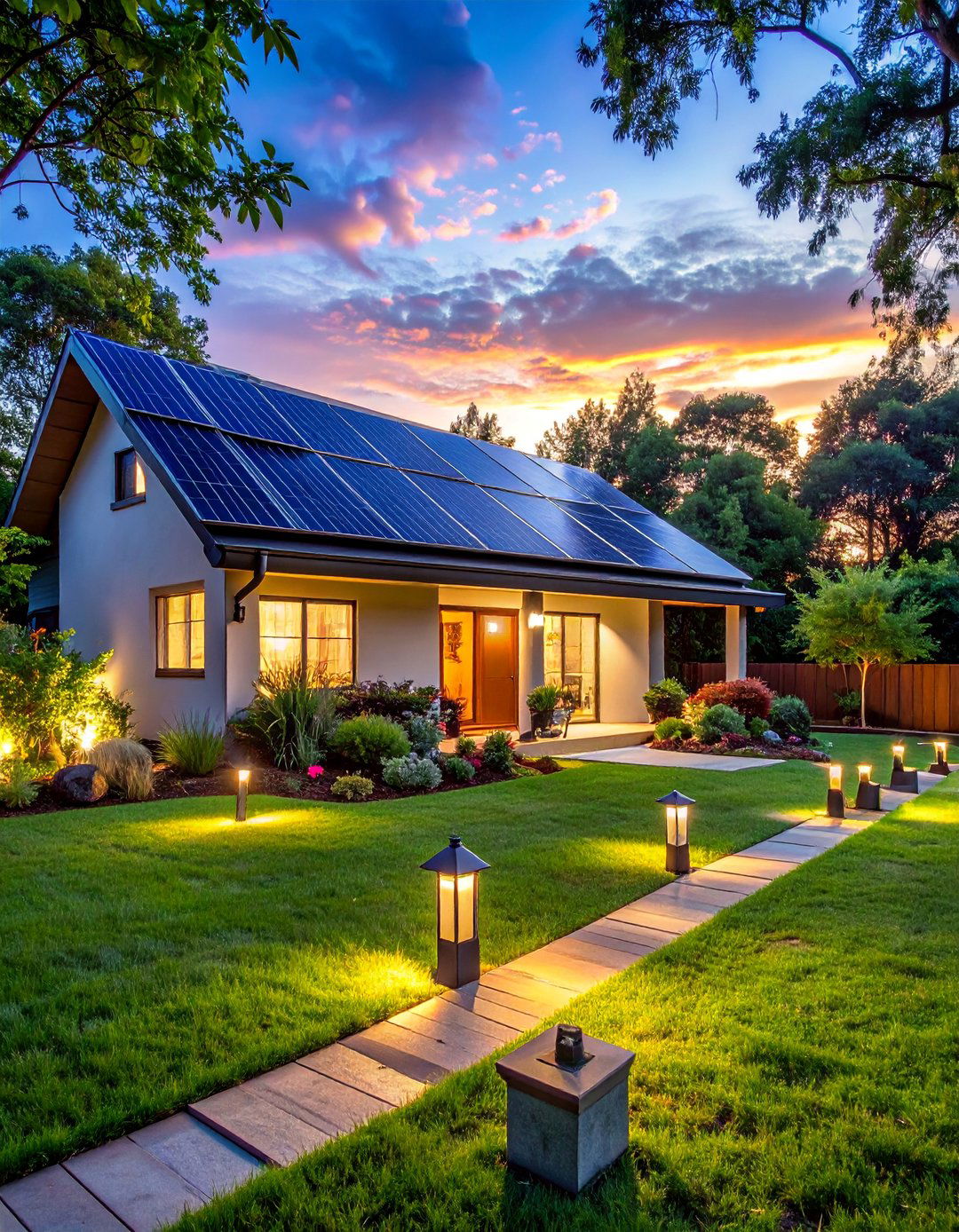 Maintenance Free Solar Networks - 40 Backyard Lighting Ideas to Illuminate Your Space