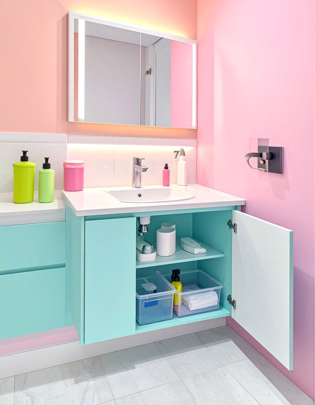 Maximize Under Sink Storage - 25 Small Bathroom Ideas on a Budget for Big Impact