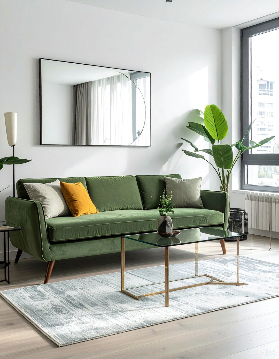 Maximizing a Small Living Room with a Sage Green Couch - 20 Sage Green Couch Living Room Ideas for Serenity
