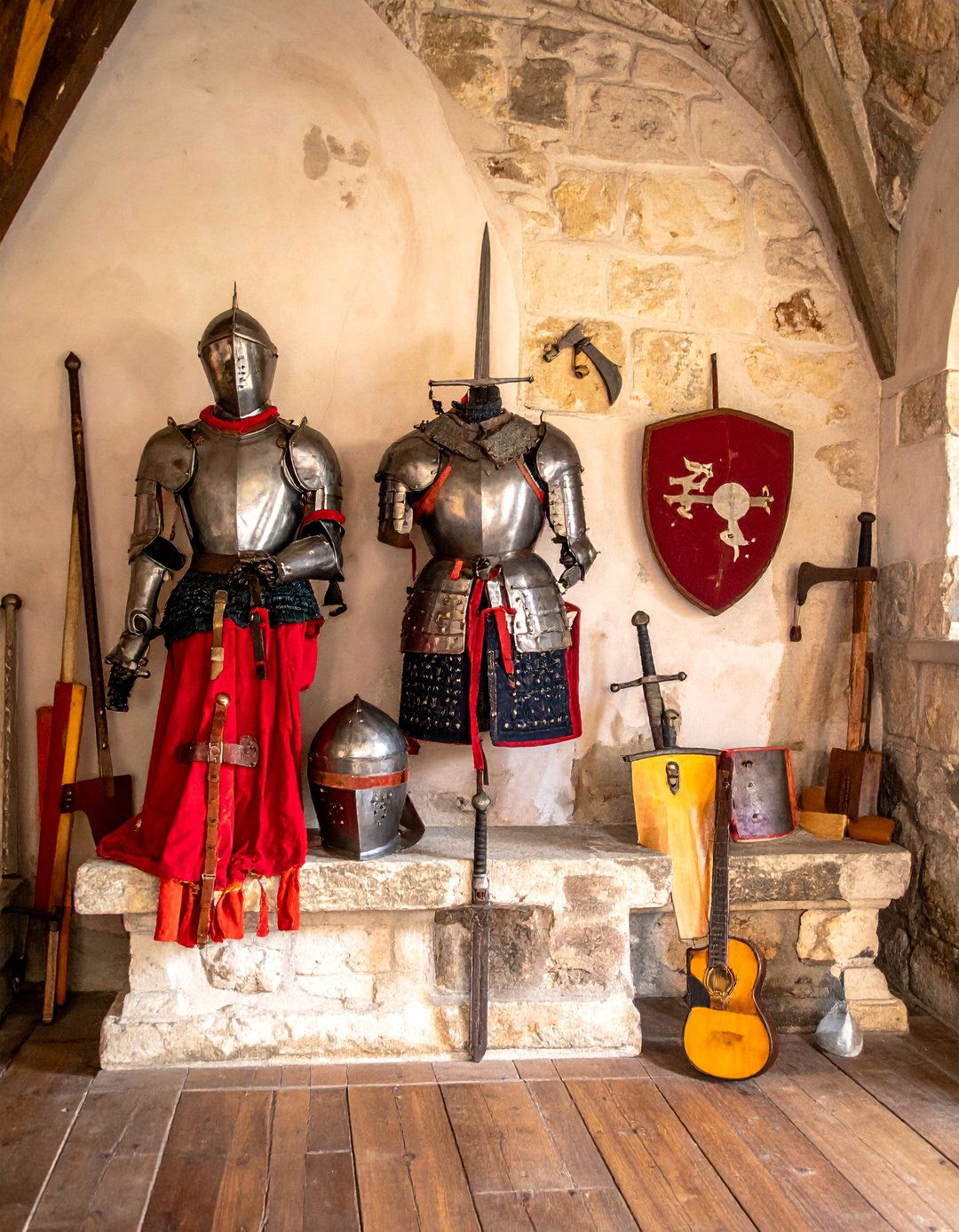 Medieval Armor and Weaponry Displays - 20 Castle Living Room Ideas for a Royal Ambiance