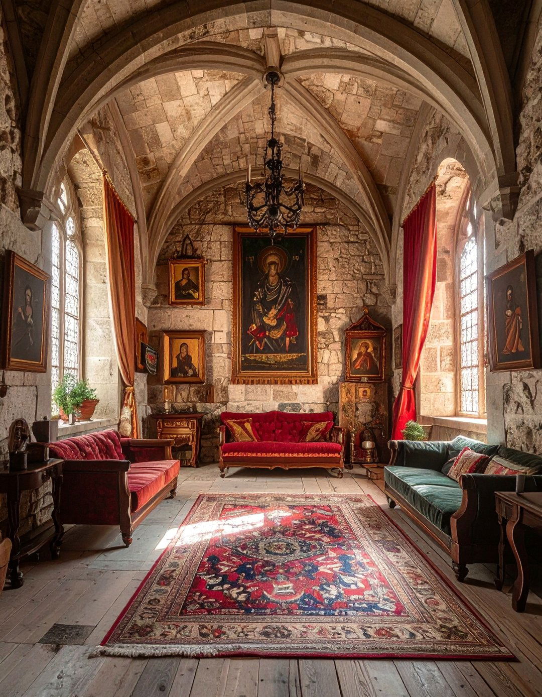 Medieval Art and Heraldic Displays - 20 Castle Living Room Ideas for a Royal Ambiance