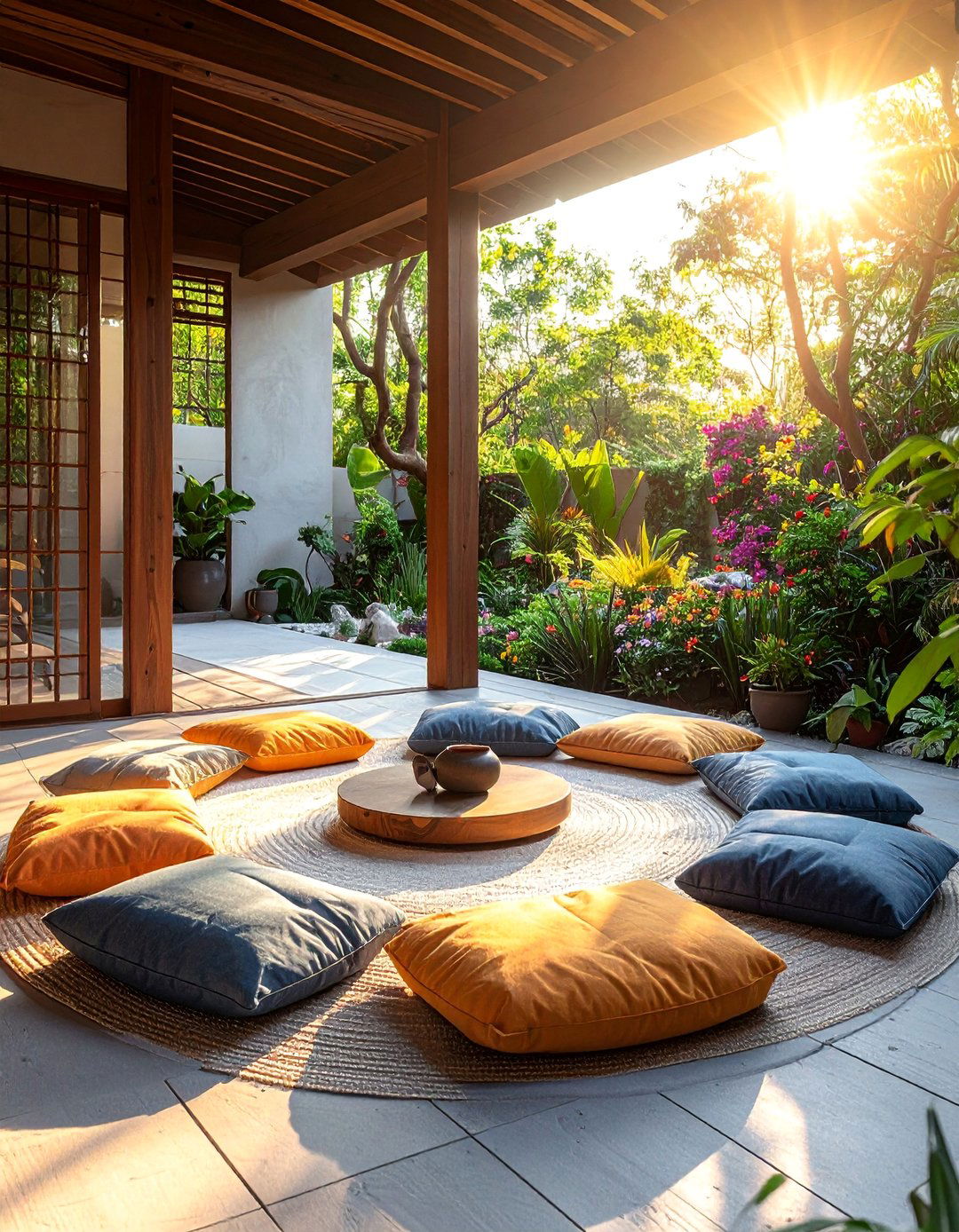 Meditation Circle - 40 Cozy Outdoor Seating Ideas for Your Backyard