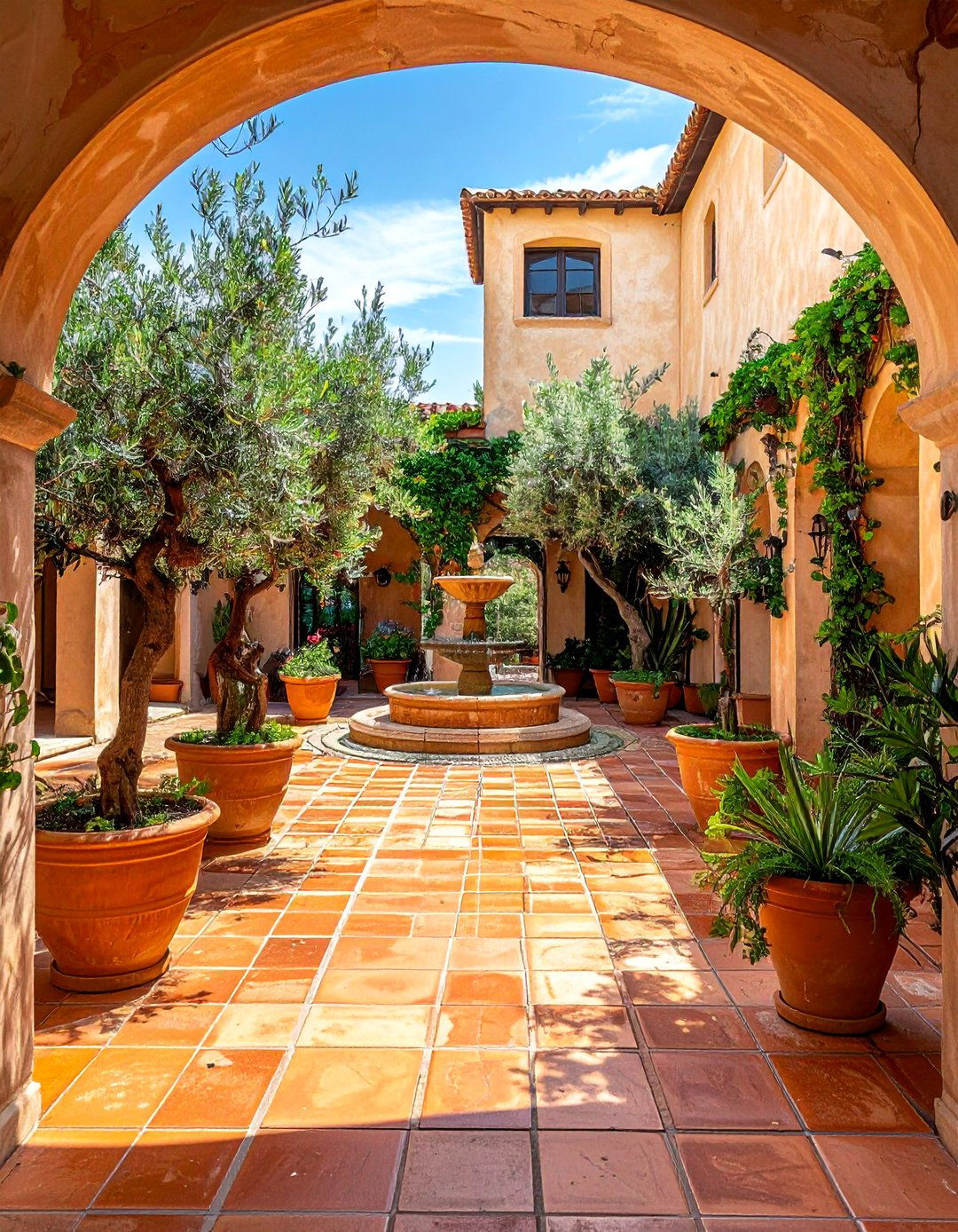 Mediterranean Olive Grove Courtyards - 30 Luxury Garden Design Ideas for a Stunning Outdoor Space