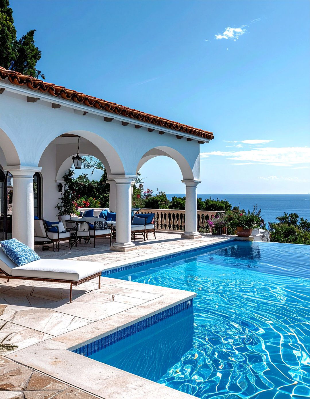 Mediterranean Pool Pavilion - 15 Pool Gazebo Ideas for a Relaxing Backyard Retreat