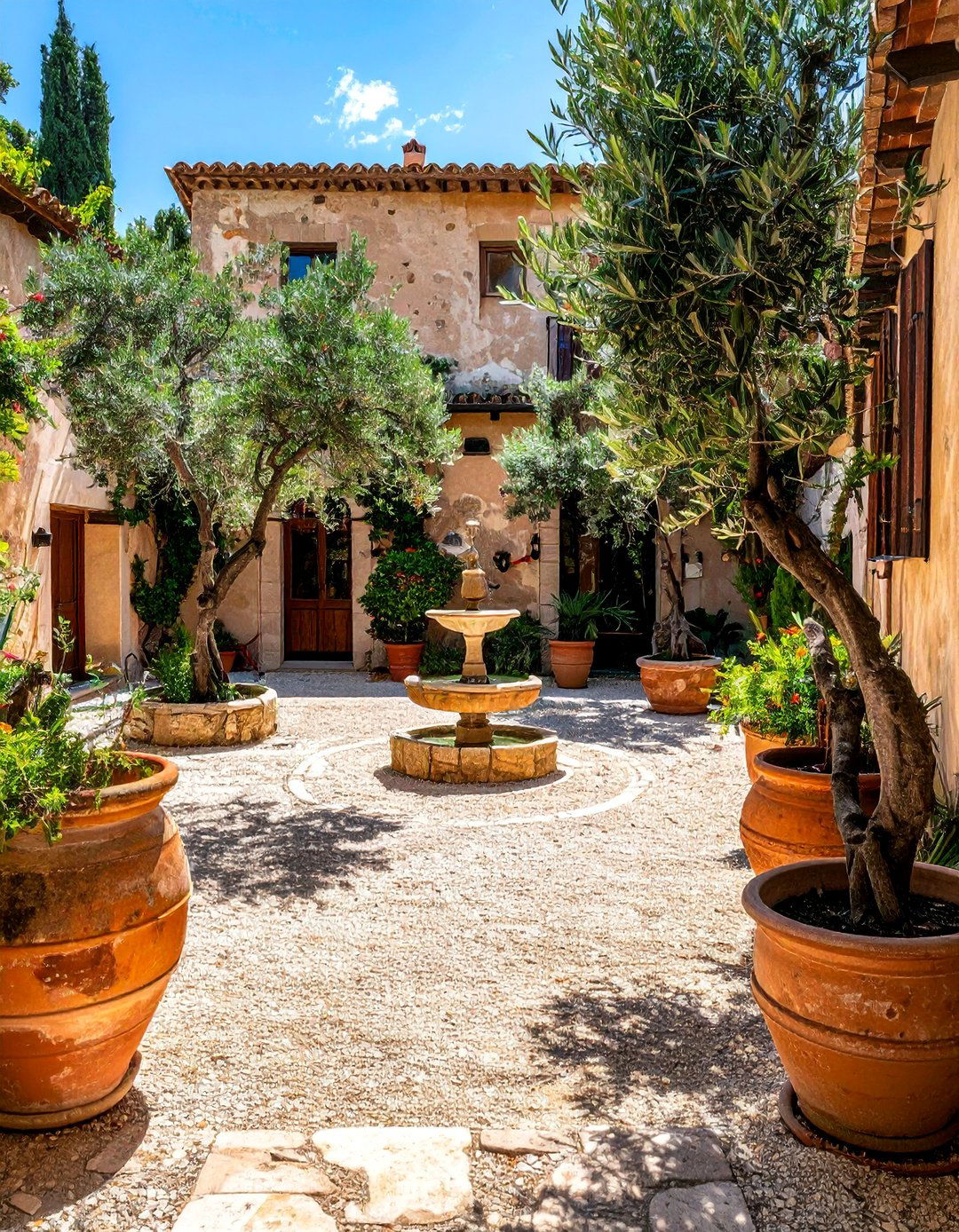 Mediterranean Secret Courtyard - 35 Secret Garden Ideas for a Hidden Outdoor Retreat