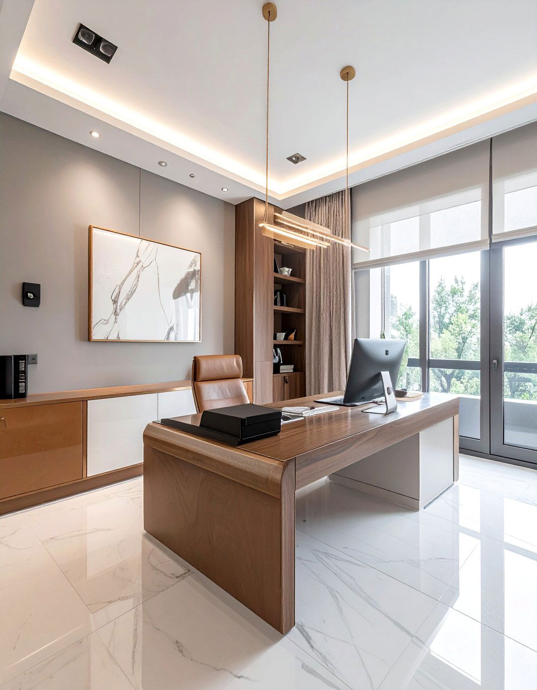 Milanese Minimalist Office - 20 Italian Interior Design Ideas for a Timeless Home