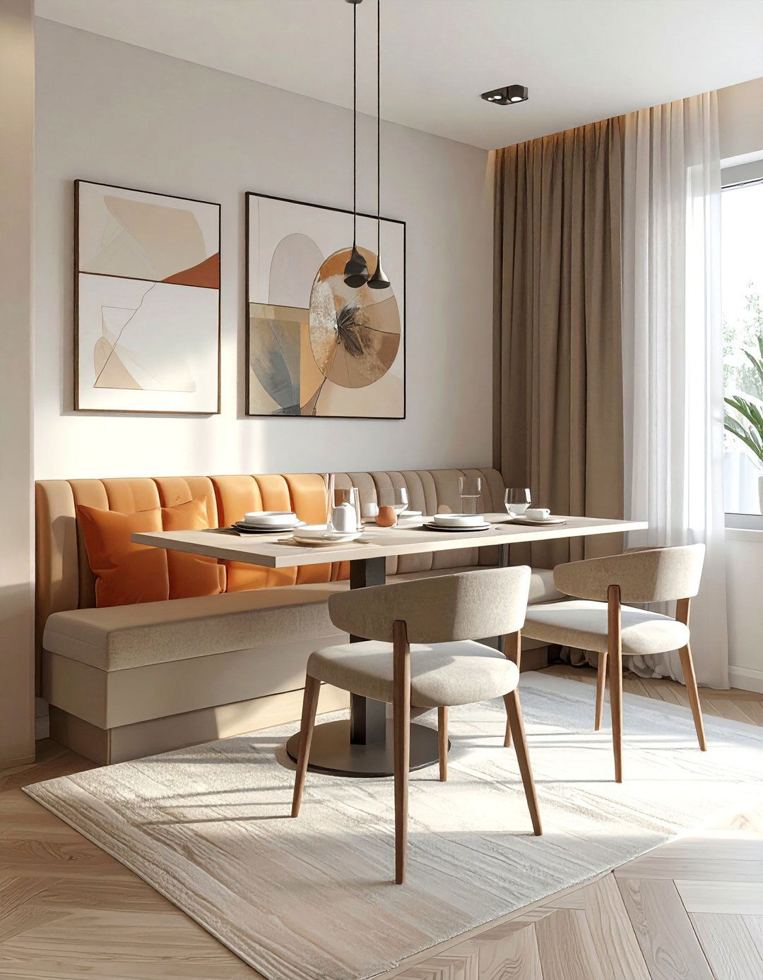 Minimalist Banquette Contemporary Style - 40 Banquette Seating Ideas for Stylish Dining