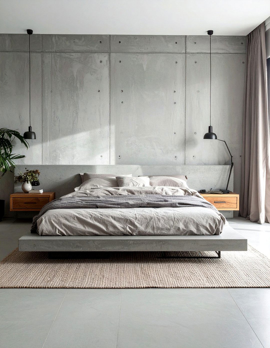 Minimalist Bedroom Sanctuary - 20 Brutalism Interior Design Ideas for Bold Spaces