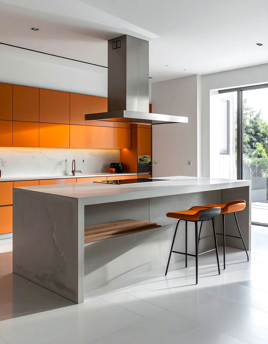 Minimalist Floating Design - 40 Kitchen Island Ideas for Spacious Kitchens