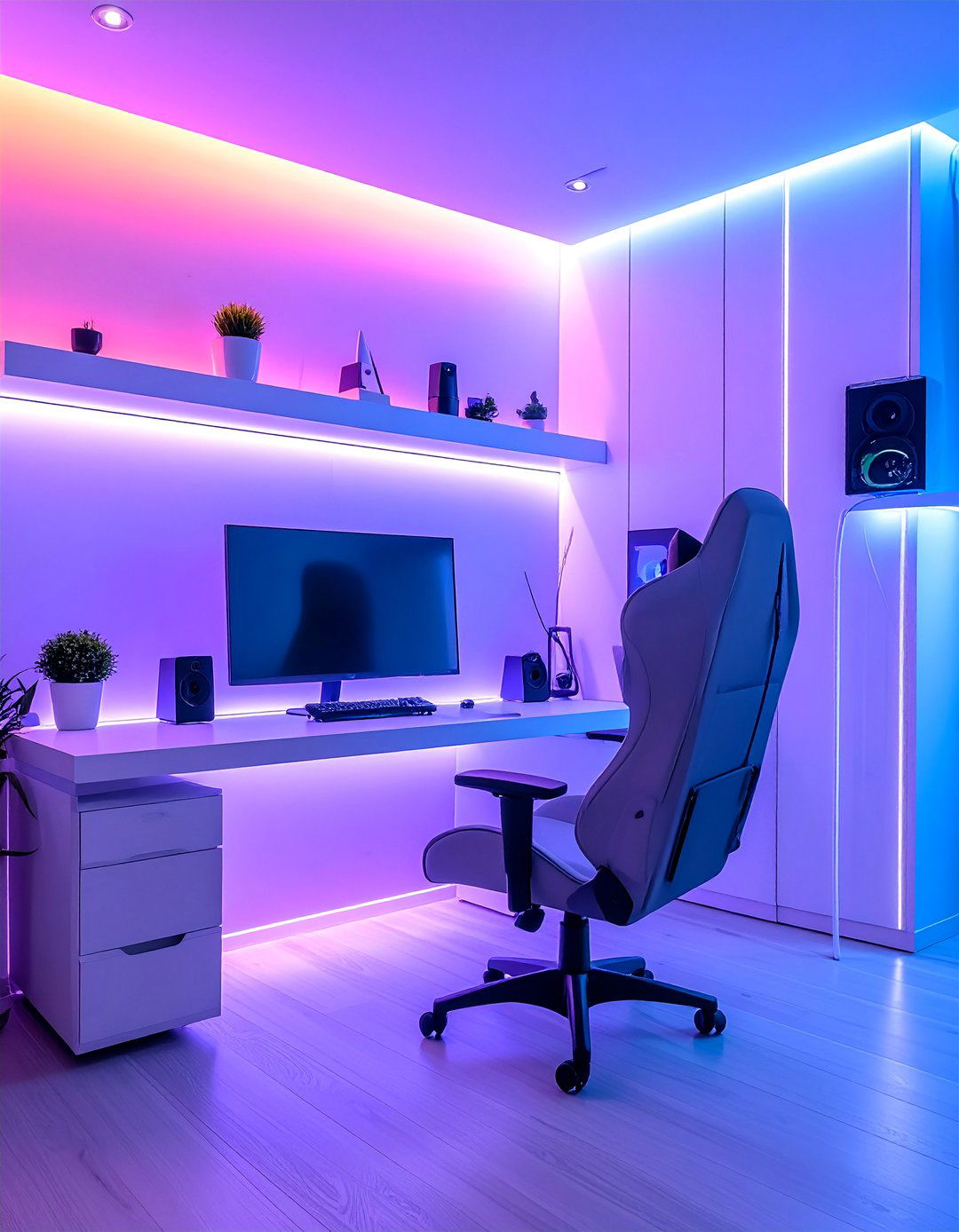 Minimalist Gaming Setup - 25 Small Game Room Ideas for Fun and Functionality