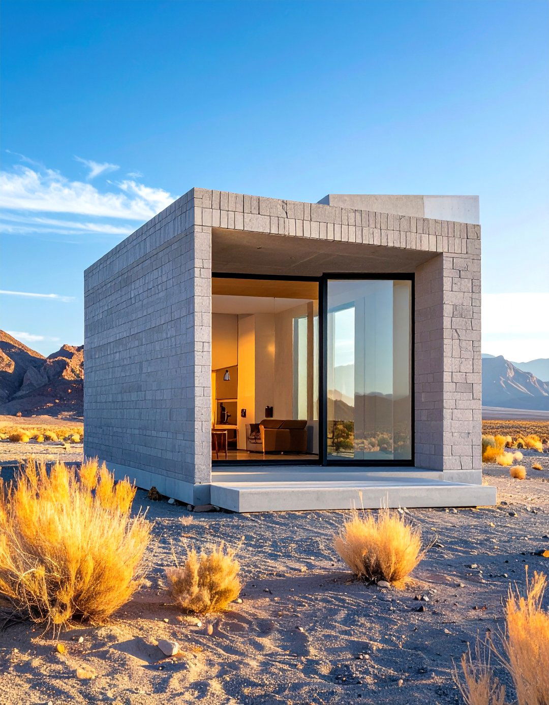 Minimalist Gray Brick Exterior Design - 30 Gray Brick Exterior Home Ideas for Modern Elegance