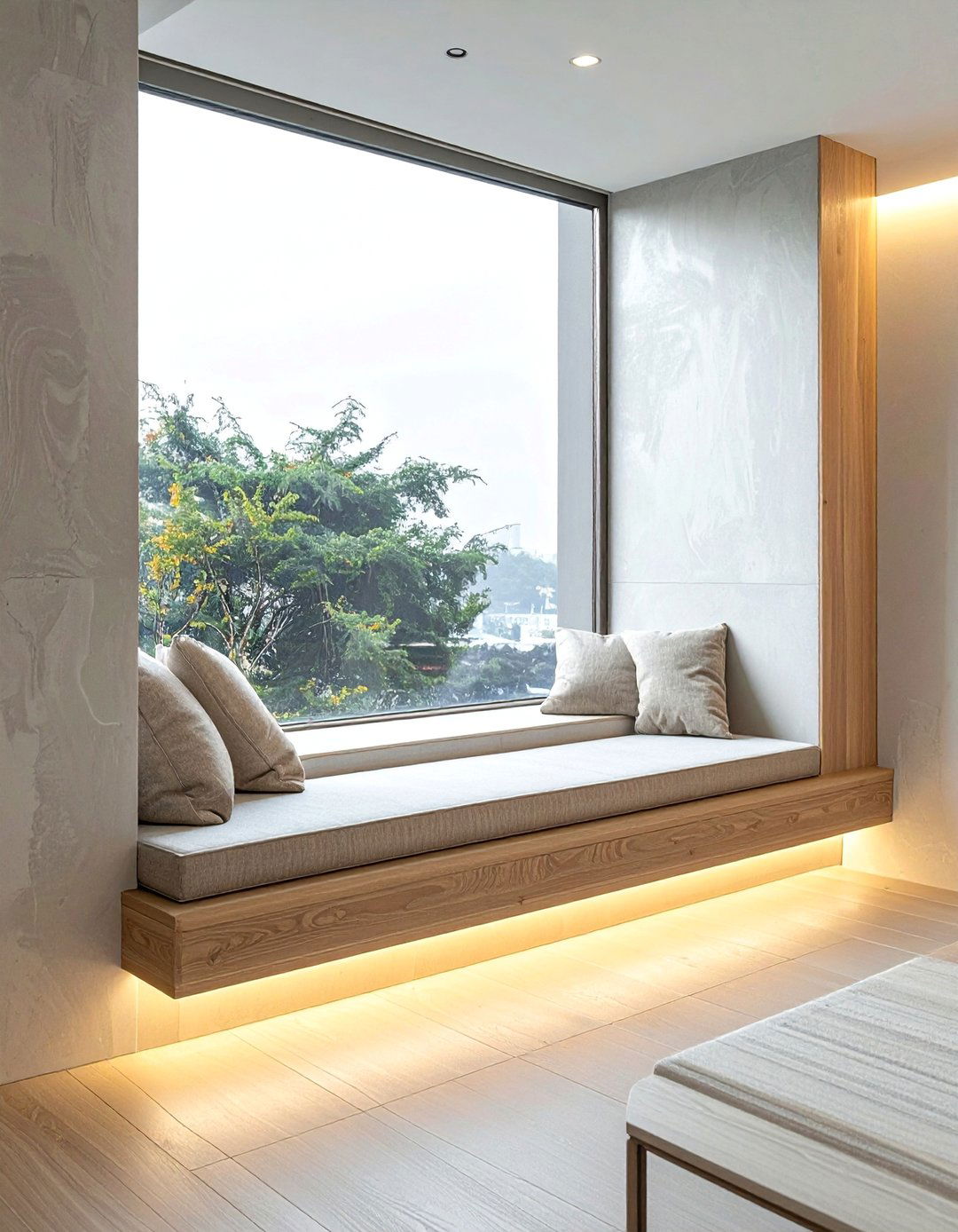 Minimalist Modern Bench - 40 Window Seat Ideas for a Cozy and Functional Space