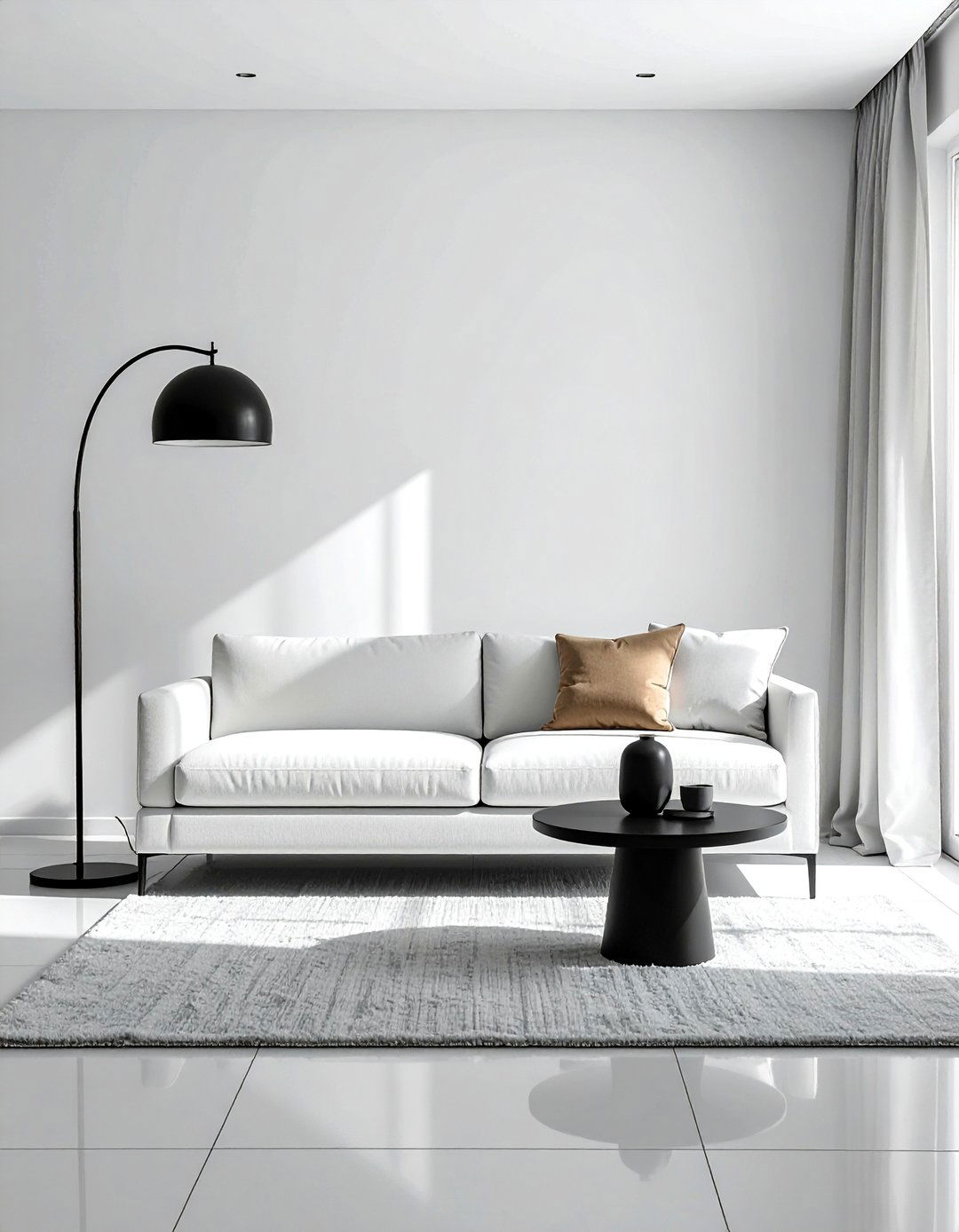 Minimalist Monochromatic Living Room - 25 Monochromatic Living Room Ideas for a Cohesive Look