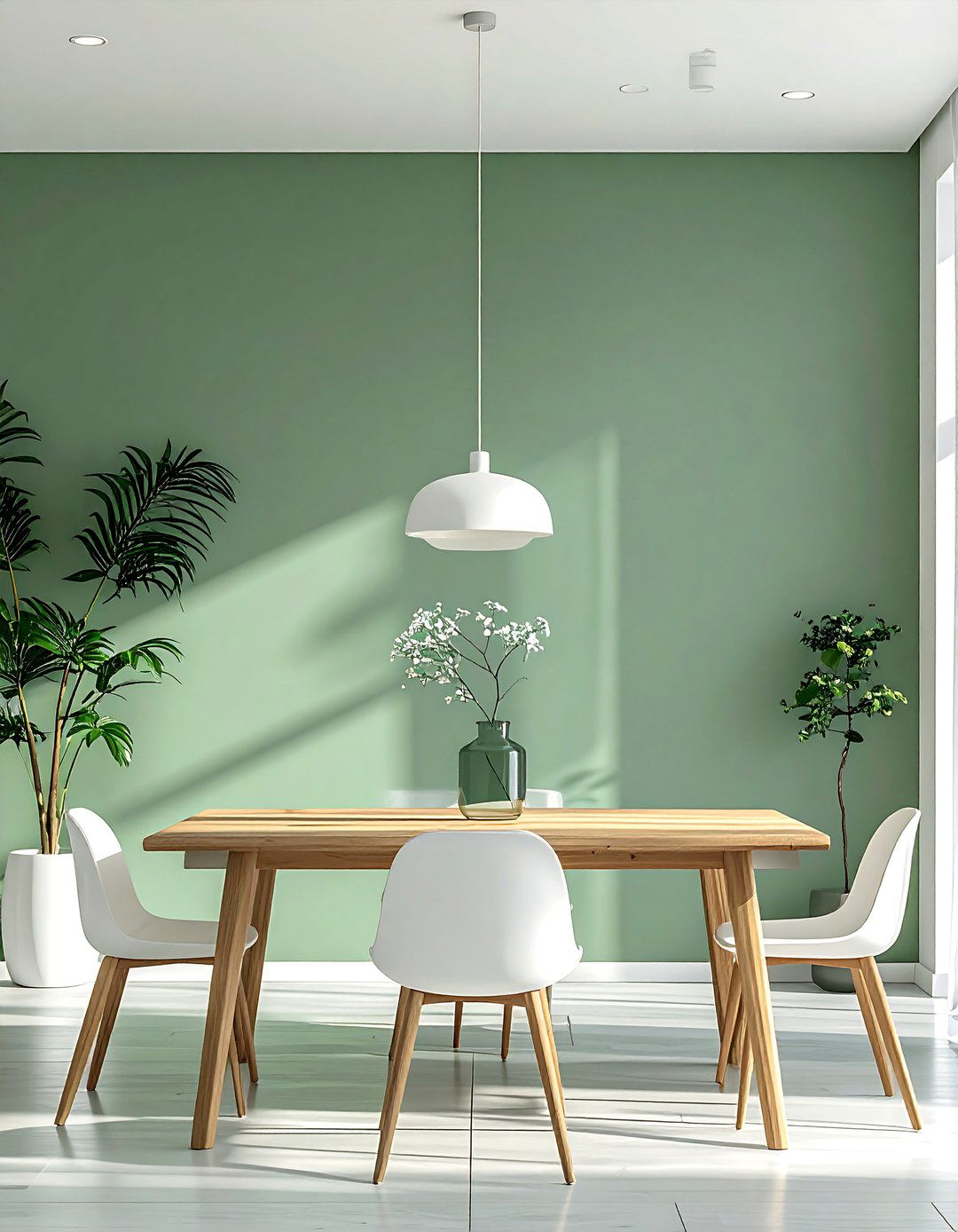 Minimalist Sage Green Dining Room - 25 Sage Green Dining Room Ideas for a Serene Space