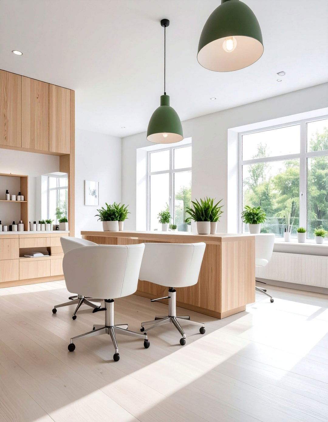 Minimalist Scandinavian Nail Salon Design