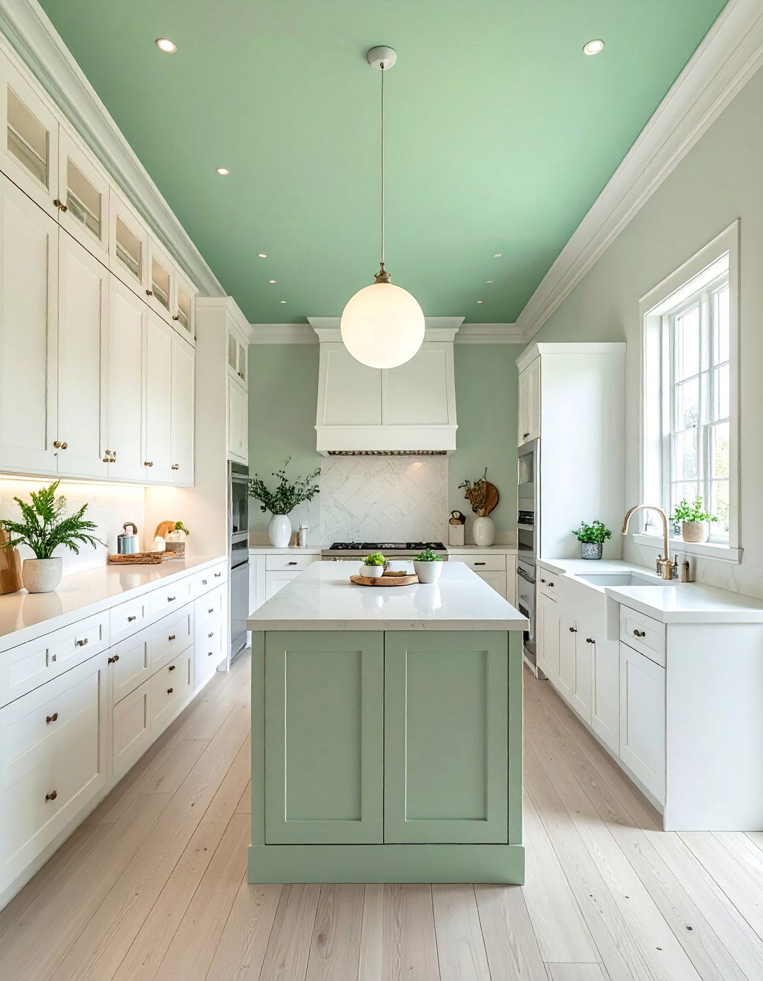 Mint Green Kitchen Ceiling - 30 Mint Green Kitchen Ideas for a Fresh Look