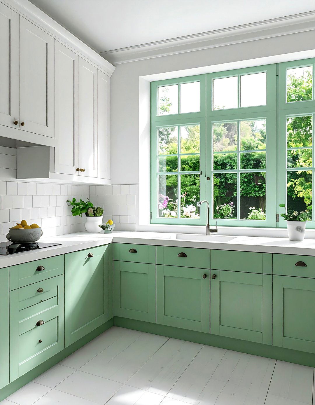 Mint Green Kitchen Window Frames - 30 Mint Green Kitchen Ideas for a Fresh Look