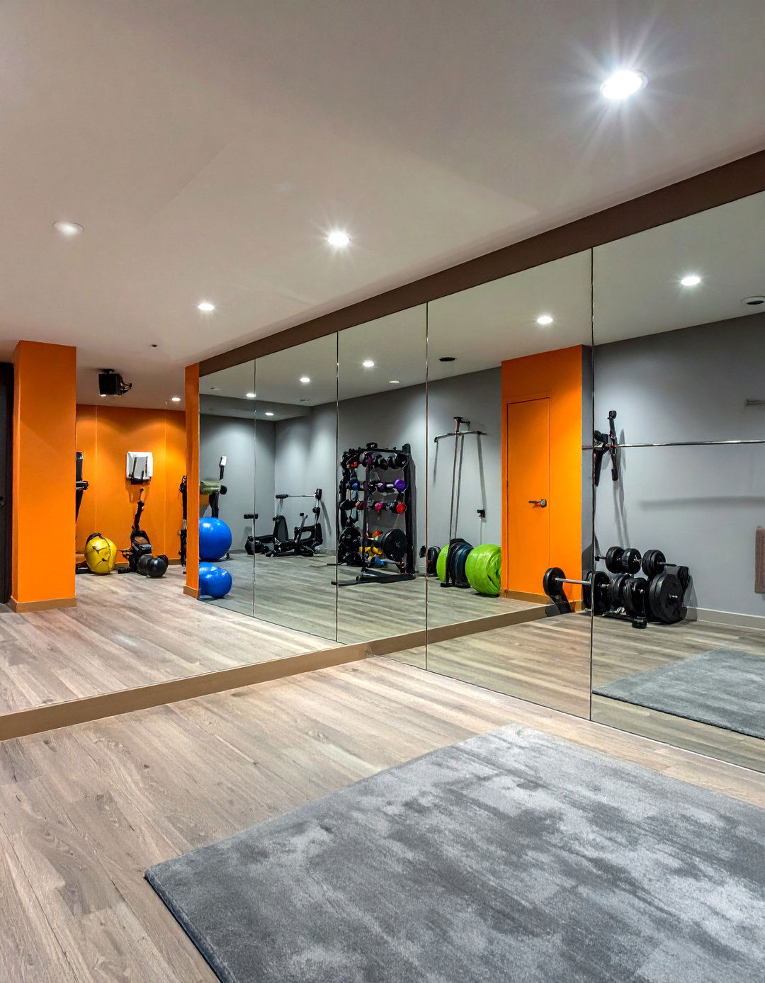 Mirrored Basement Accent Wall - 15 Basement Accent Wall Ideas to Transform Your Space