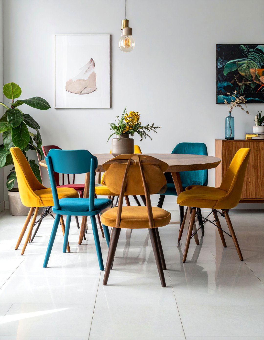 Mix and Match Seating Arrangements - 40 Dining Room Decor Ideas to Elevate Your Meals