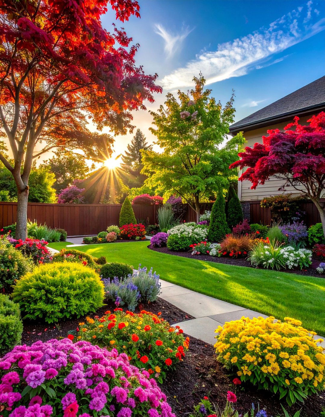 Mixed Border Excellence - 40 Front Yard Landscaping Ideas to Boost Curb Appeal