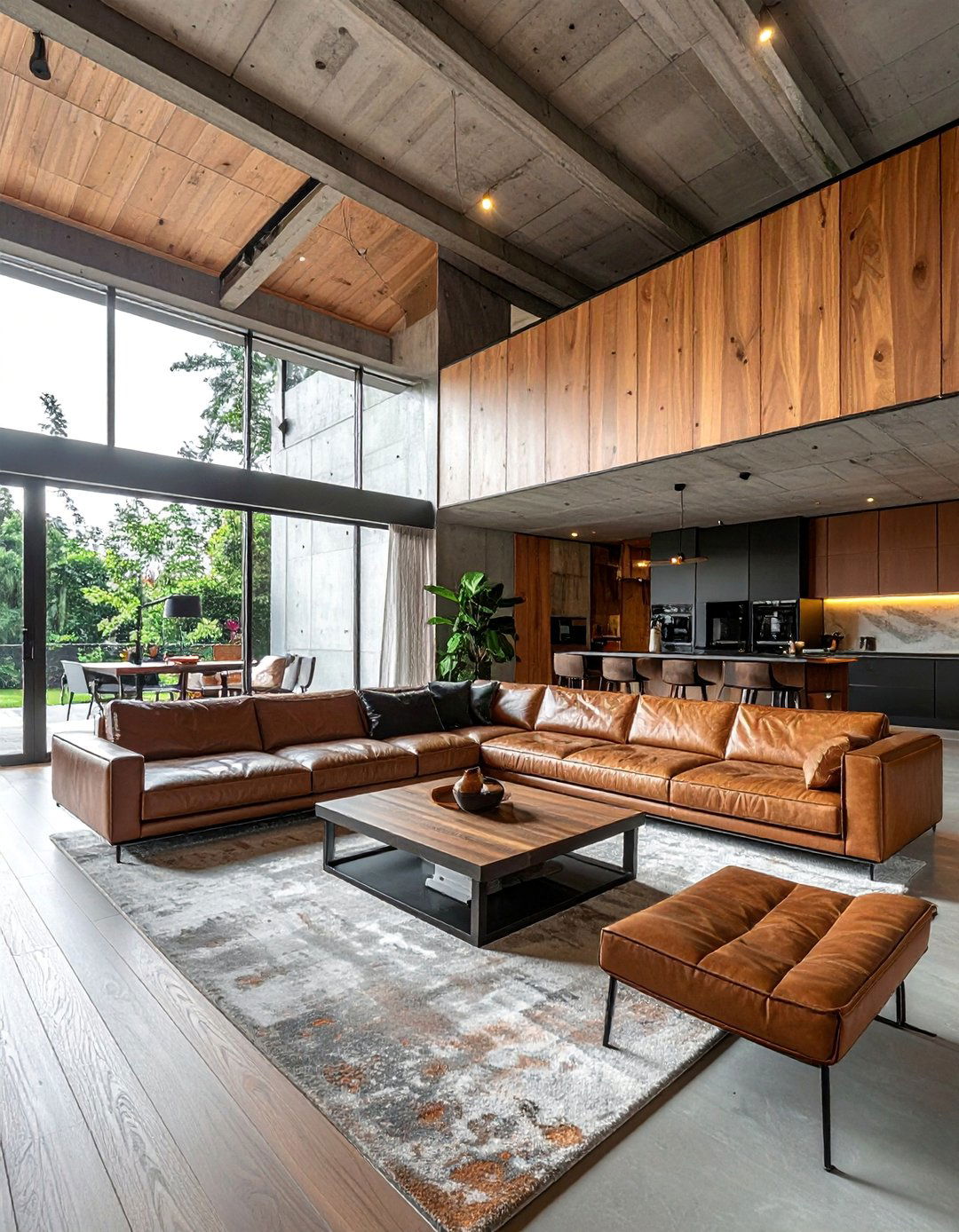 Mixed Material Contrasts - 20 Brutalism Interior Design Ideas for Bold Spaces