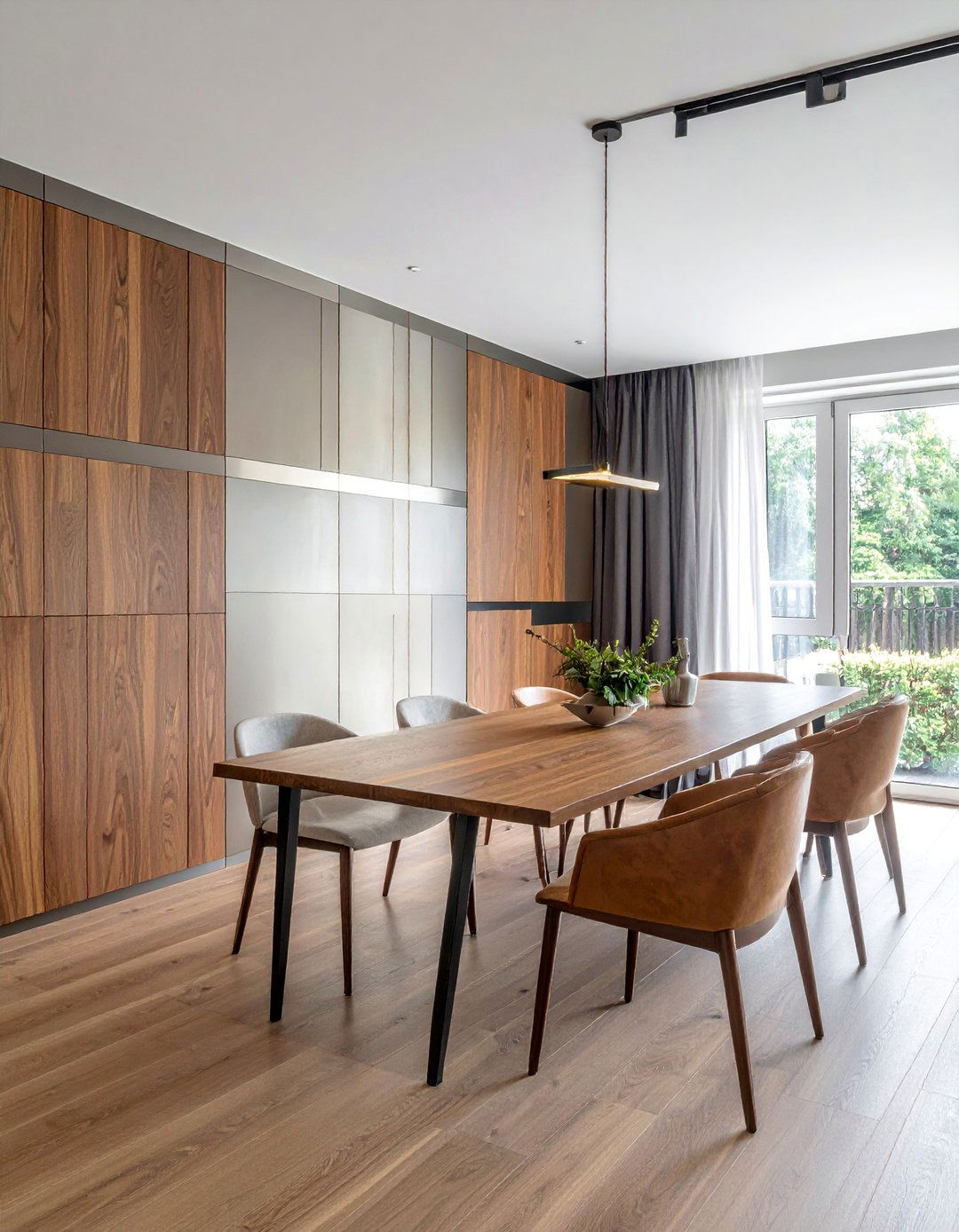 Mixed Material Paneling - 25 Dining Room Wall Paneling Ideas to Elevate Your Space