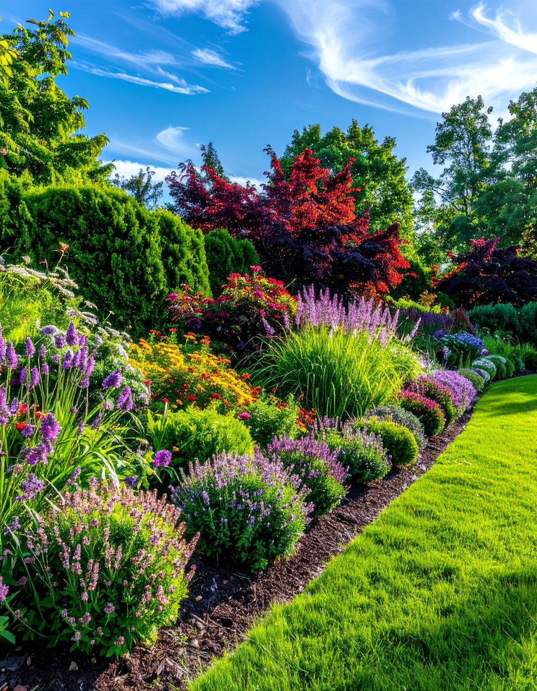 Mixed Shrub Border Foundation - 40 English Garden Design Ideas for a Timeless Landscape