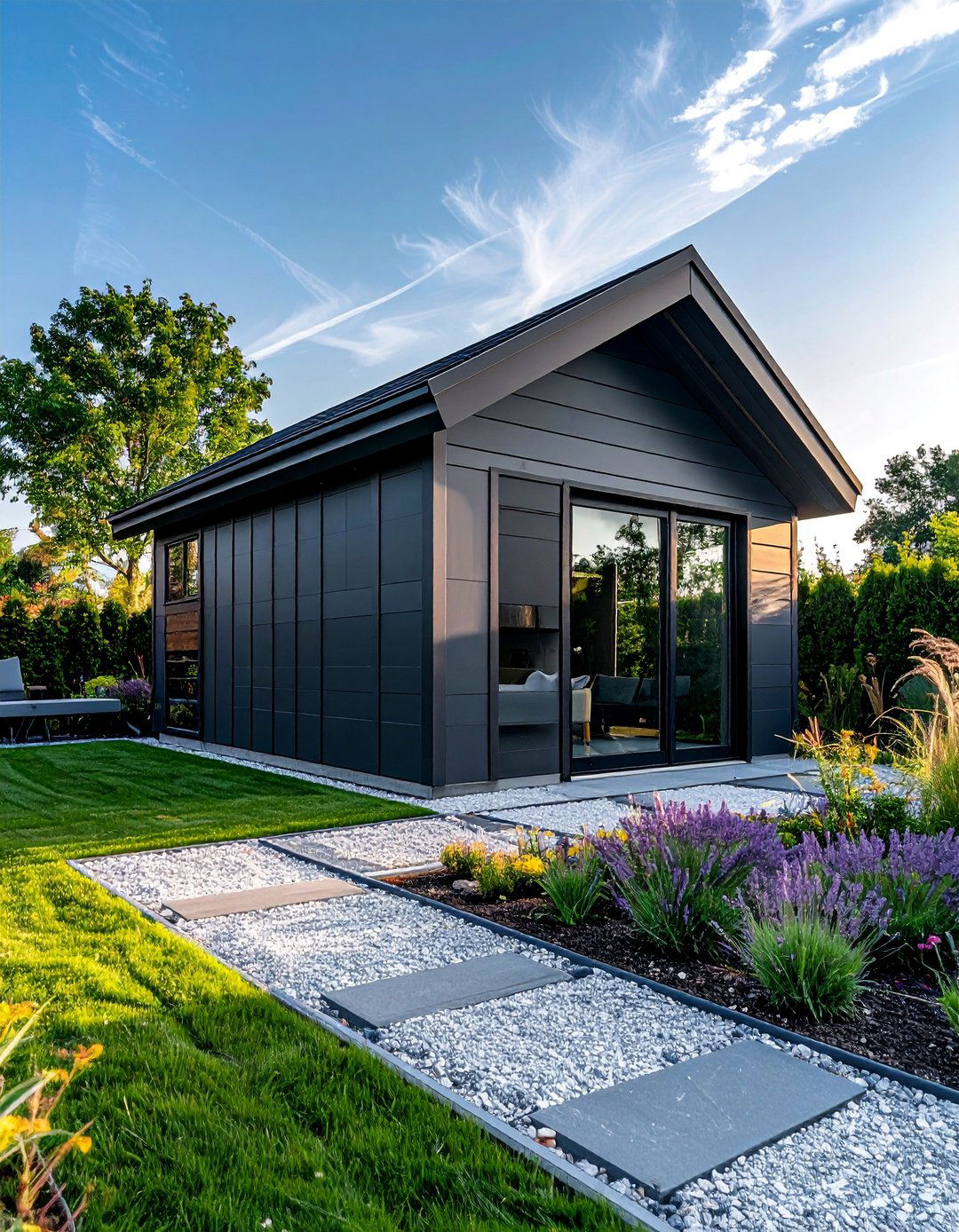Modern Charcoal Gray Shed Color - 20 Shed Color Ideas to Transform Your Outdoor Space