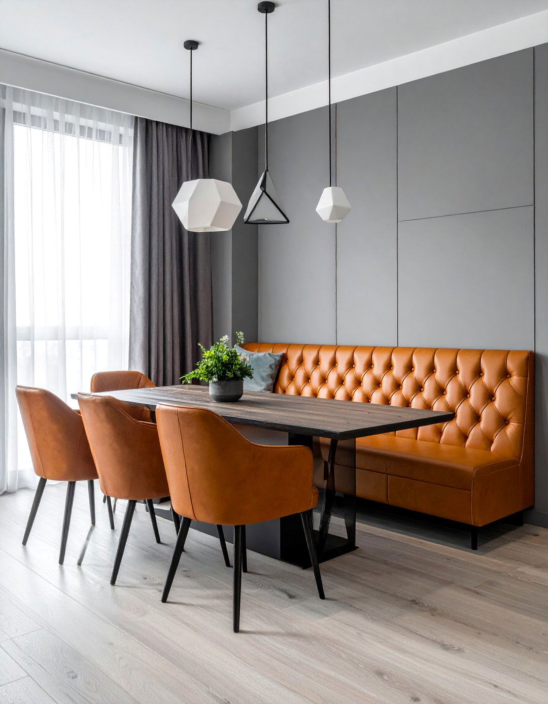 Modern Leather Banquette Design - 40 Banquette Seating Ideas for Stylish Dining