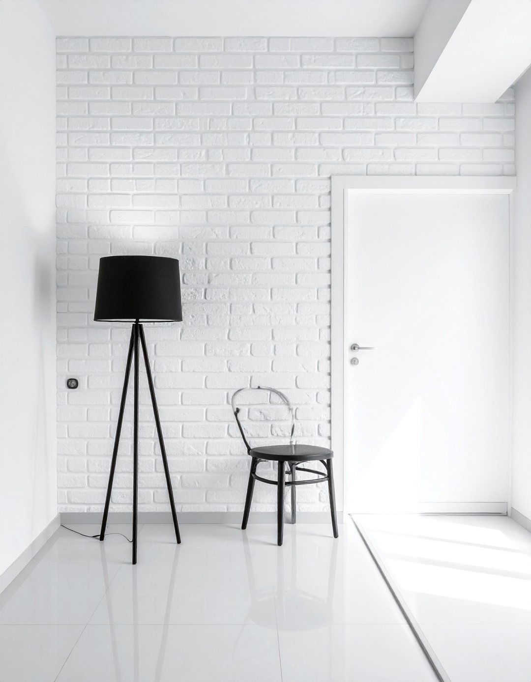 Modern Minimalist Brick Accent Wall - 20 Brick Accent Wall Ideas for Modern Home Design