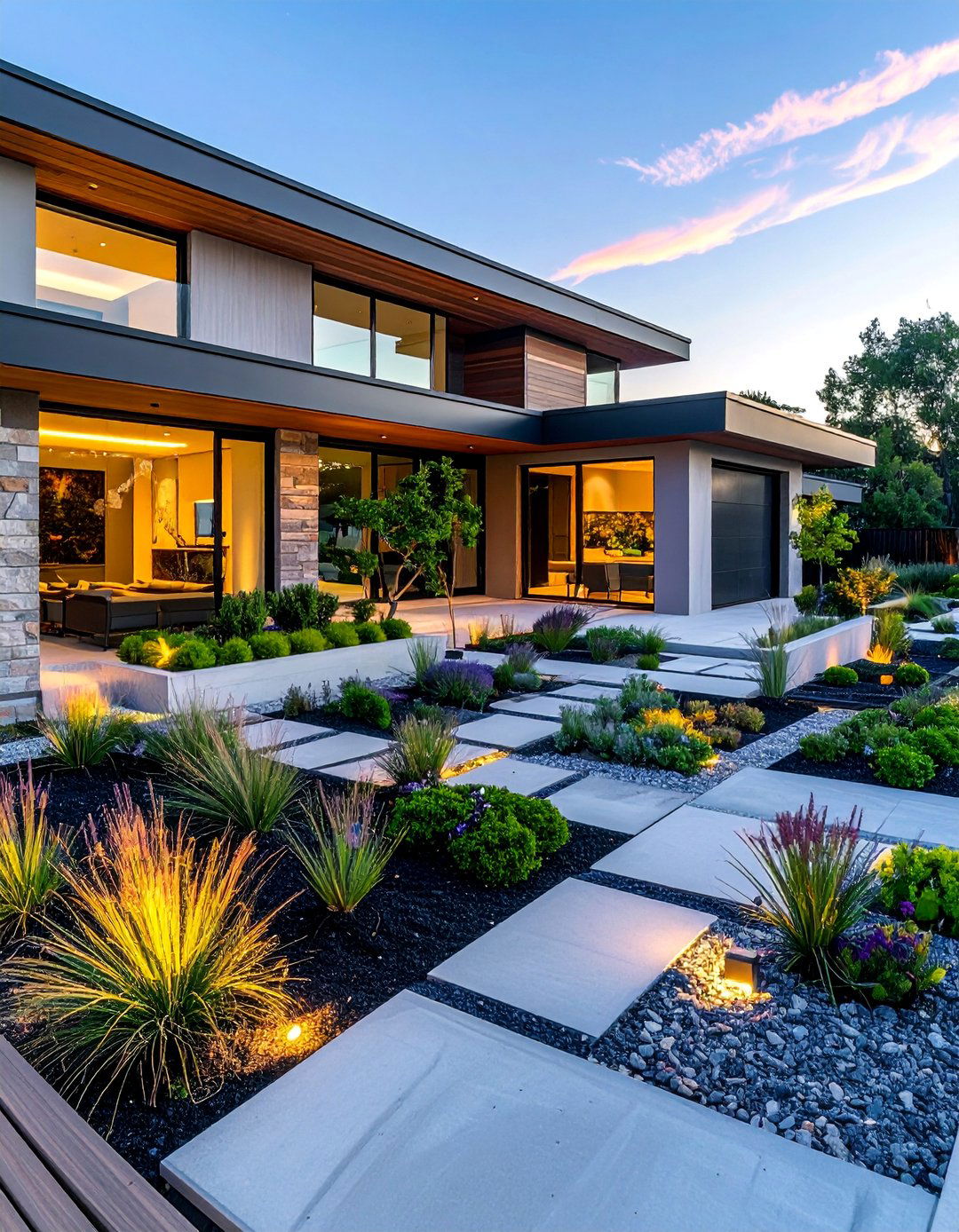 Modern Minimalist Designs - 30 Drought Tolerant Landscaping Ideas for Your Yard