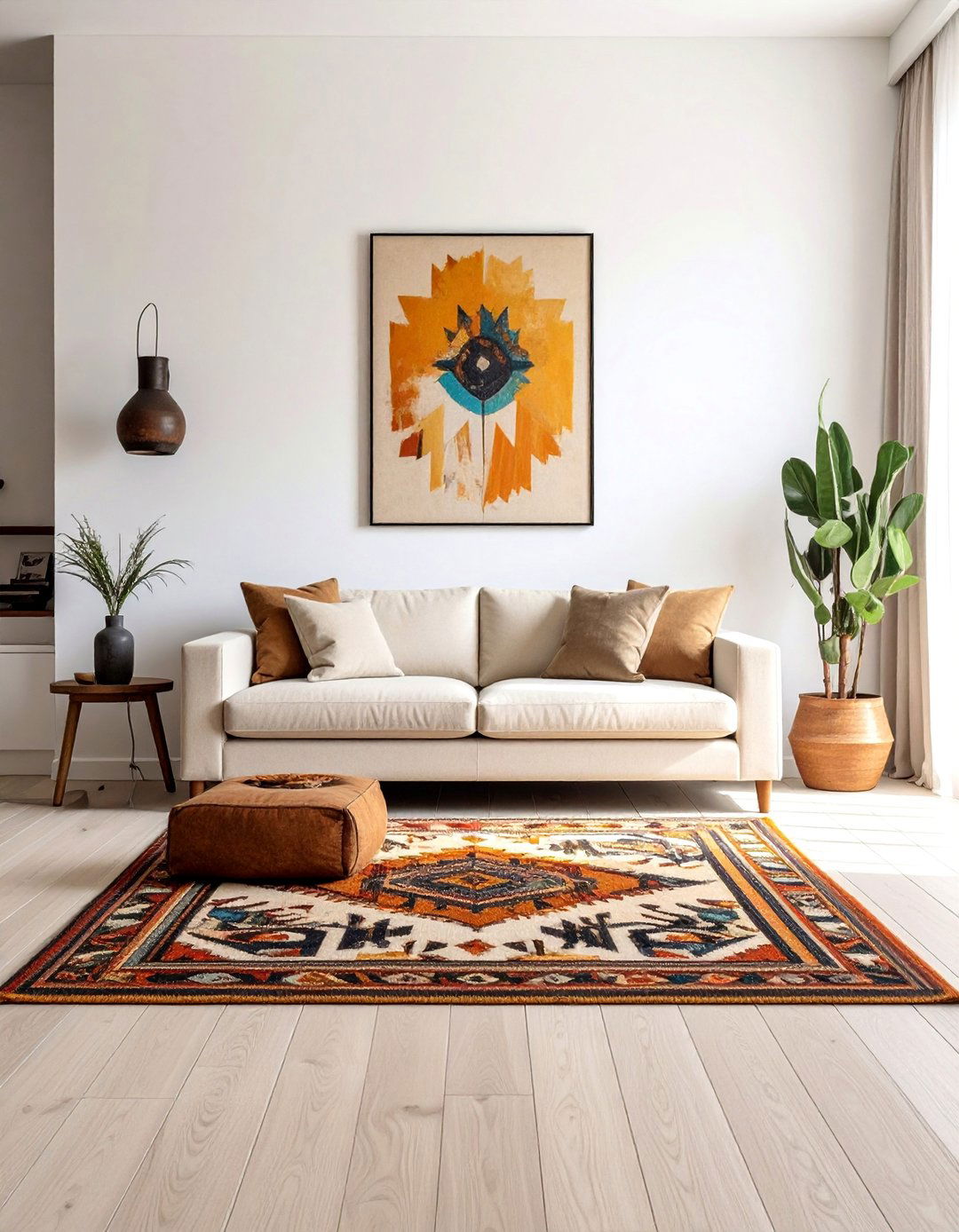Modern Neutral Southwestern Living Room - 25 Southwestern Living Room Ideas for a Cozy Retreat