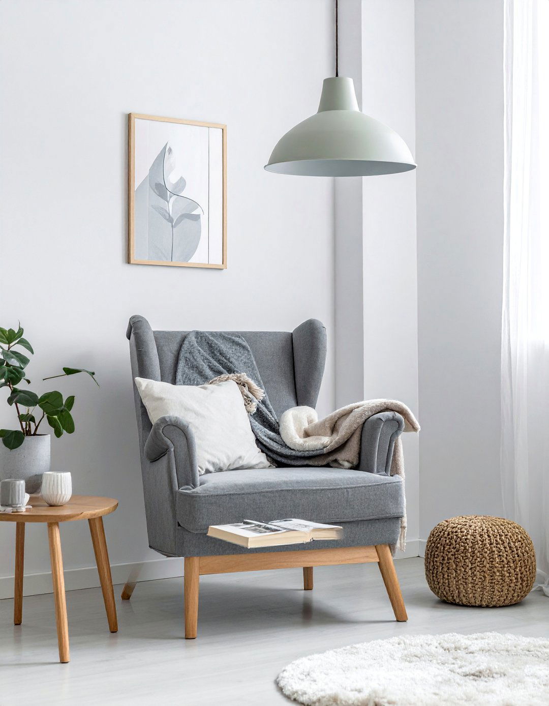 Modern Scandinavian Reading Corner - 15 Cozy Snug Room Ideas for Relaxing at Home
