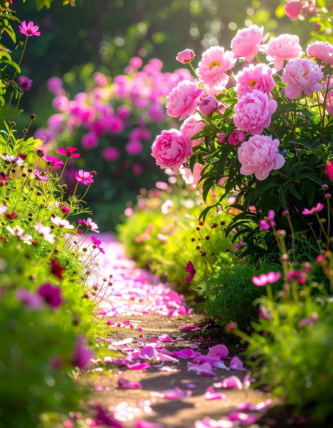 Monochromatic Pink Garden Colour Scheme - 30 Garden Colour Schemes to Brighten Your Outdoor Space