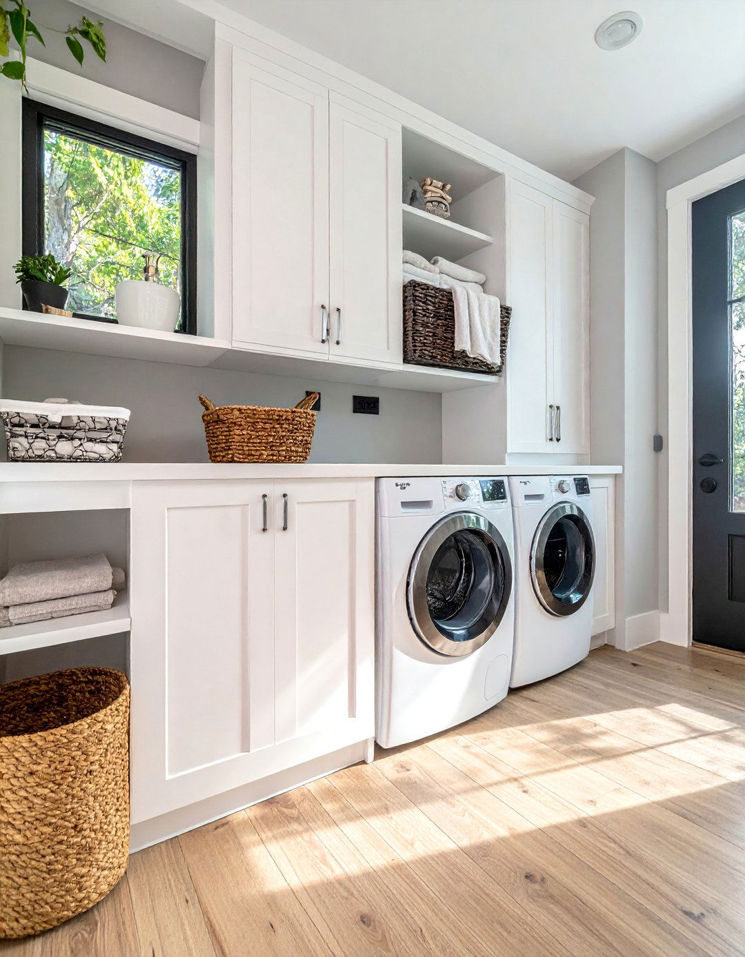 Mudroom Combined with a Laundry Room - 40 Mudroom Ideas to Keep Your Home Organized