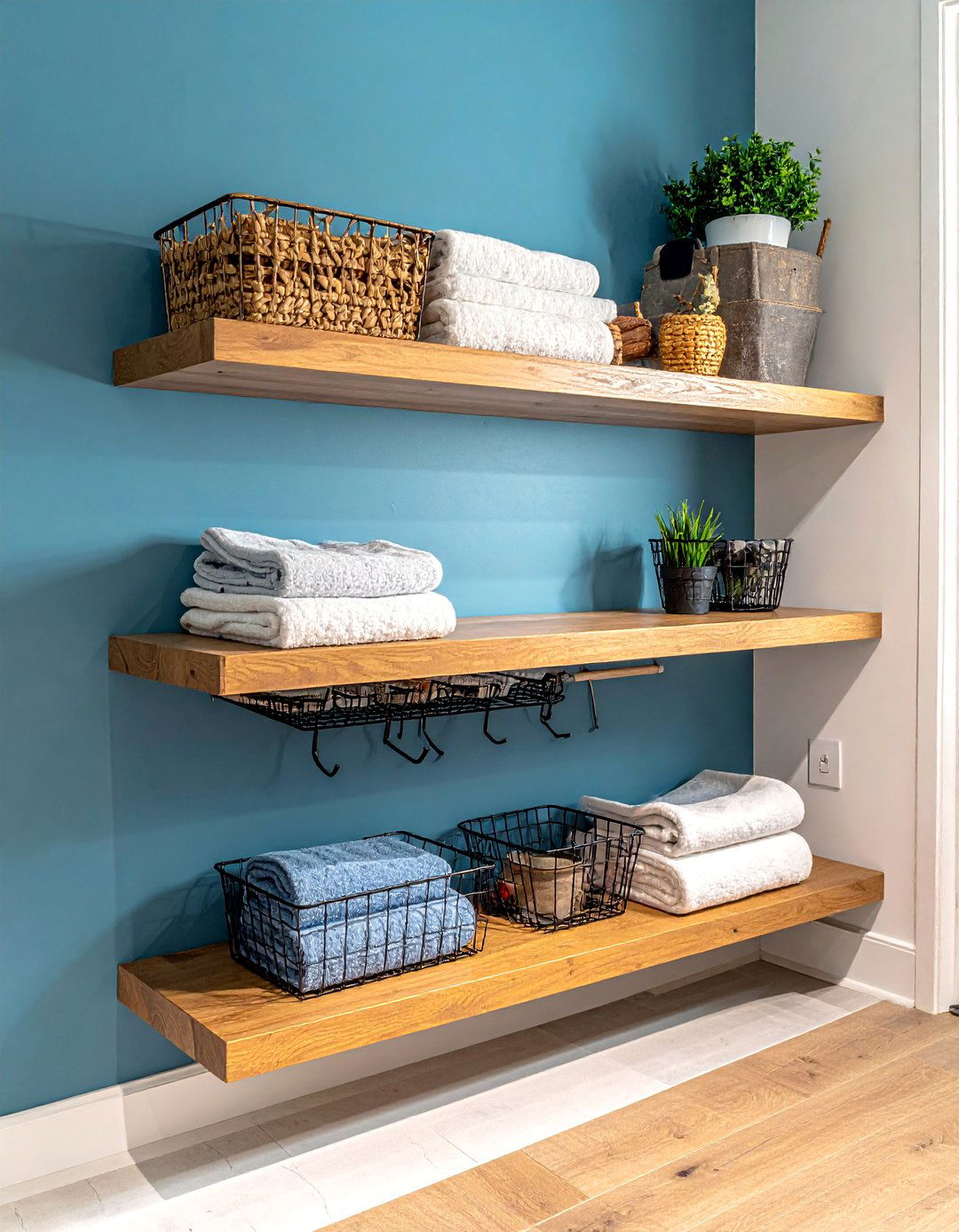 Mudroom with Open Shelving for Easy Access - 40 Mudroom Ideas to Keep Your Home Organized