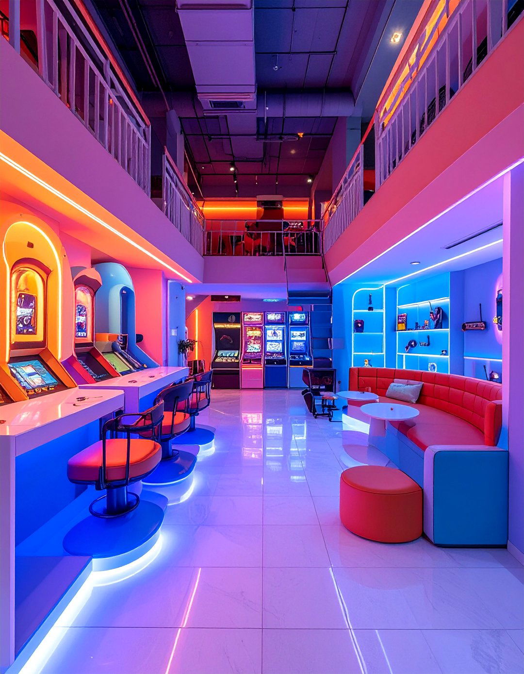 Multi Level Gaming Platform - 30 Retro Game Room Ideas for a Fun and Nostalgic Space