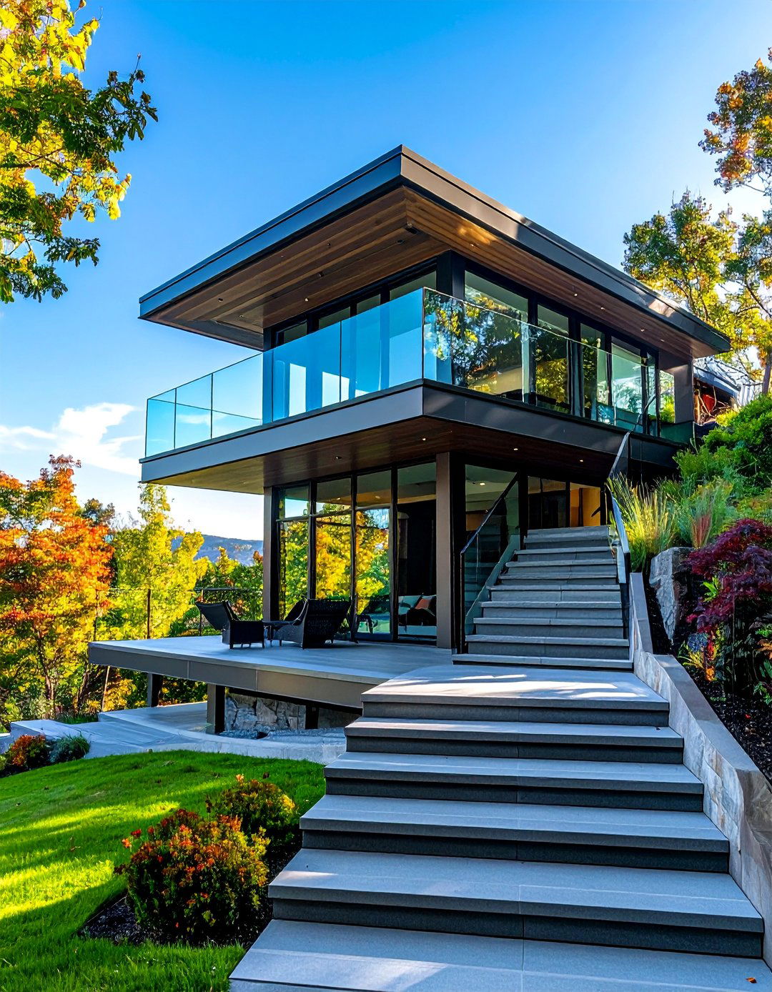 Multi Level Glass Design - 40 Glass Porch Design Ideas to Brighten Your Home