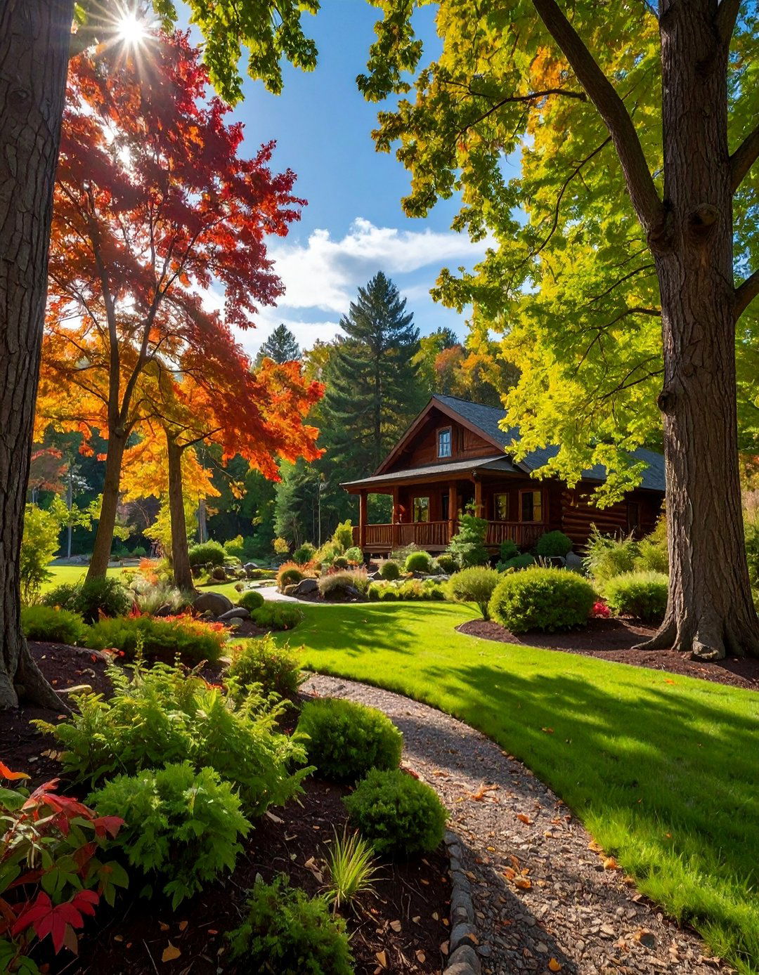 Native Tree Groves and Canopy - 25 Log Cabin Landscaping Ideas for Rustic Appeal