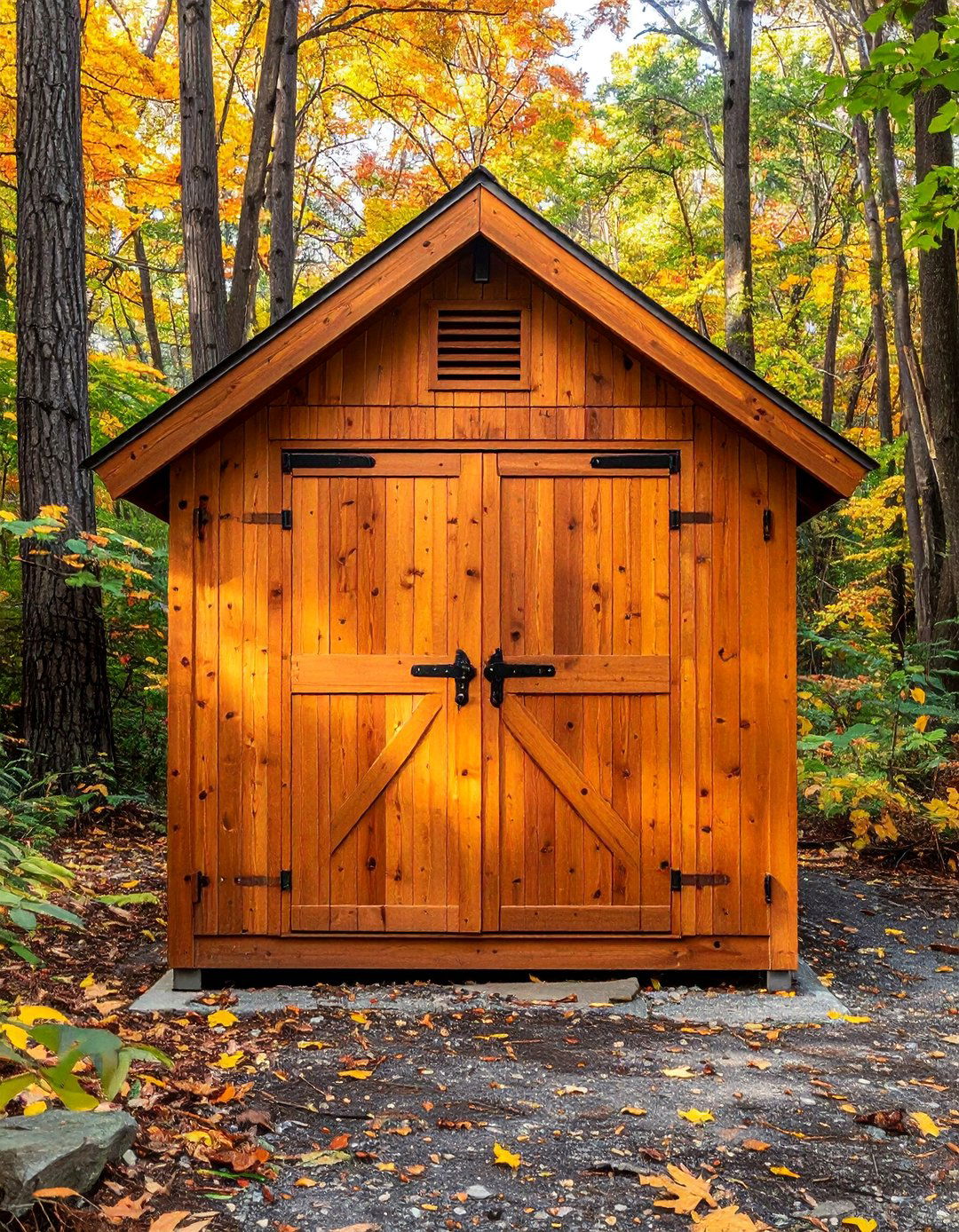 Natural Cedar Stain Shed Color - 20 Shed Color Ideas to Transform Your Outdoor Space
