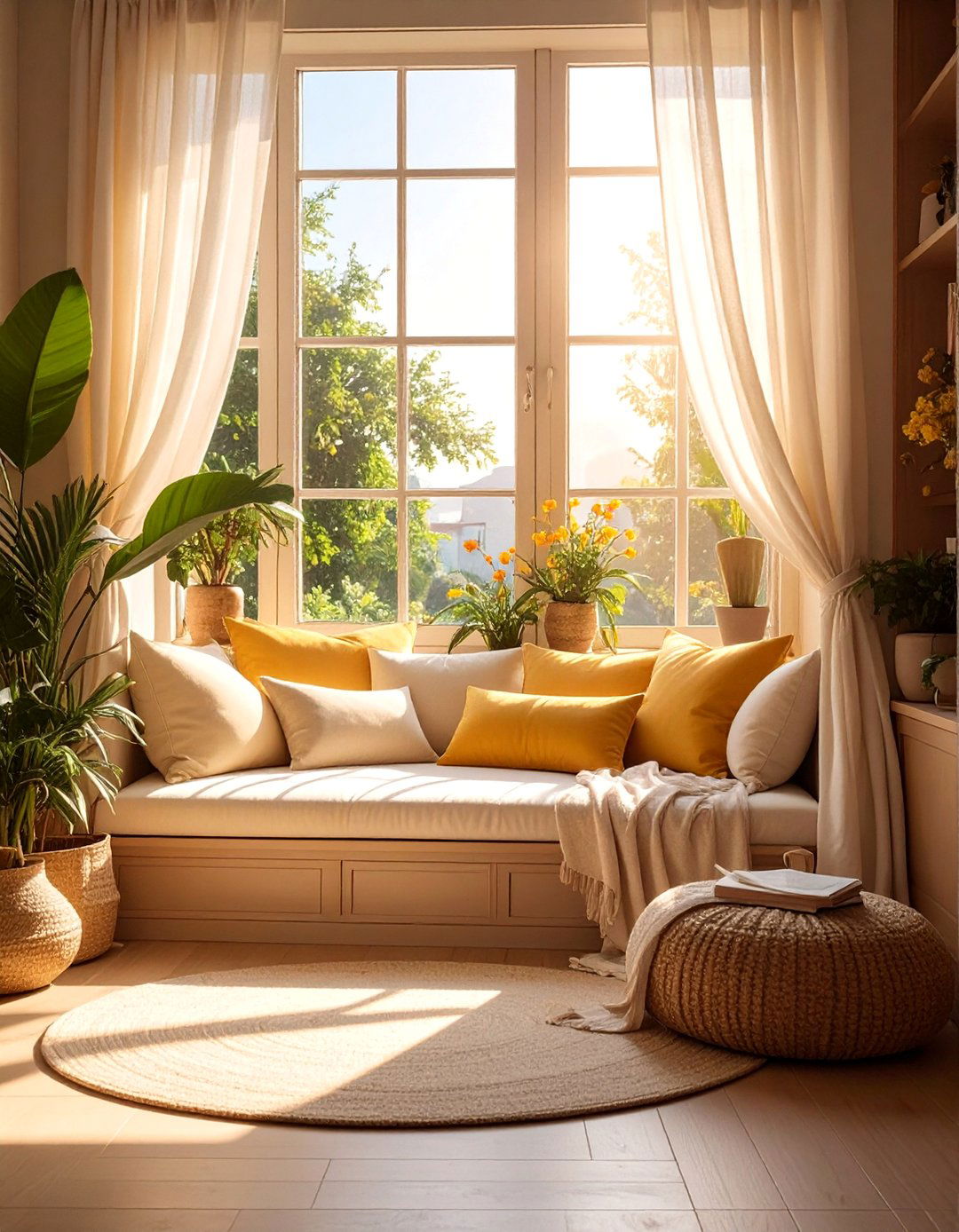 Natural Light Window Seat Haven - 15 Cozy Snug Room Ideas for Relaxing at Home